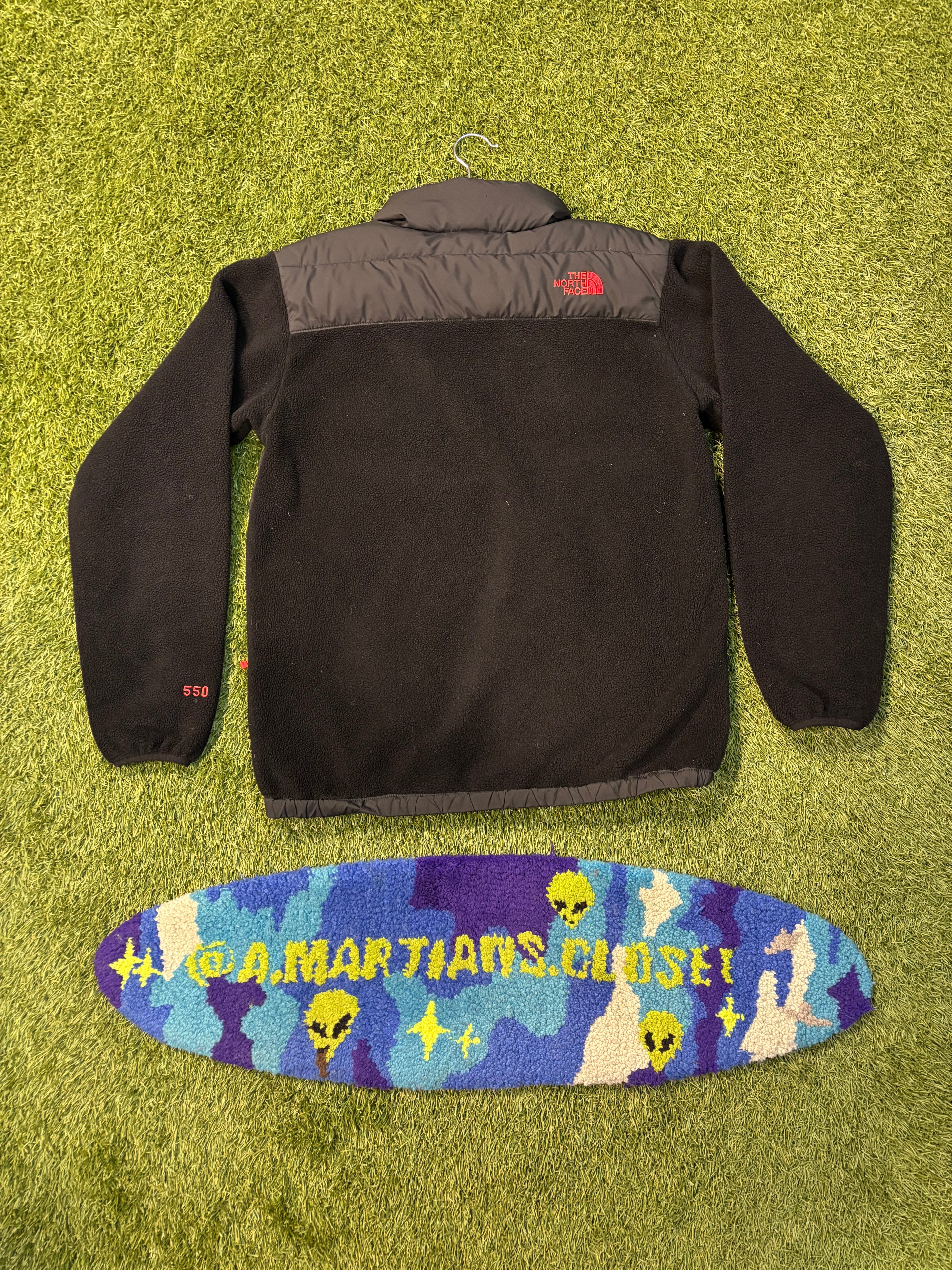 Black Puffer Style Fleece North Face Jacket Size Kids XL 18/20