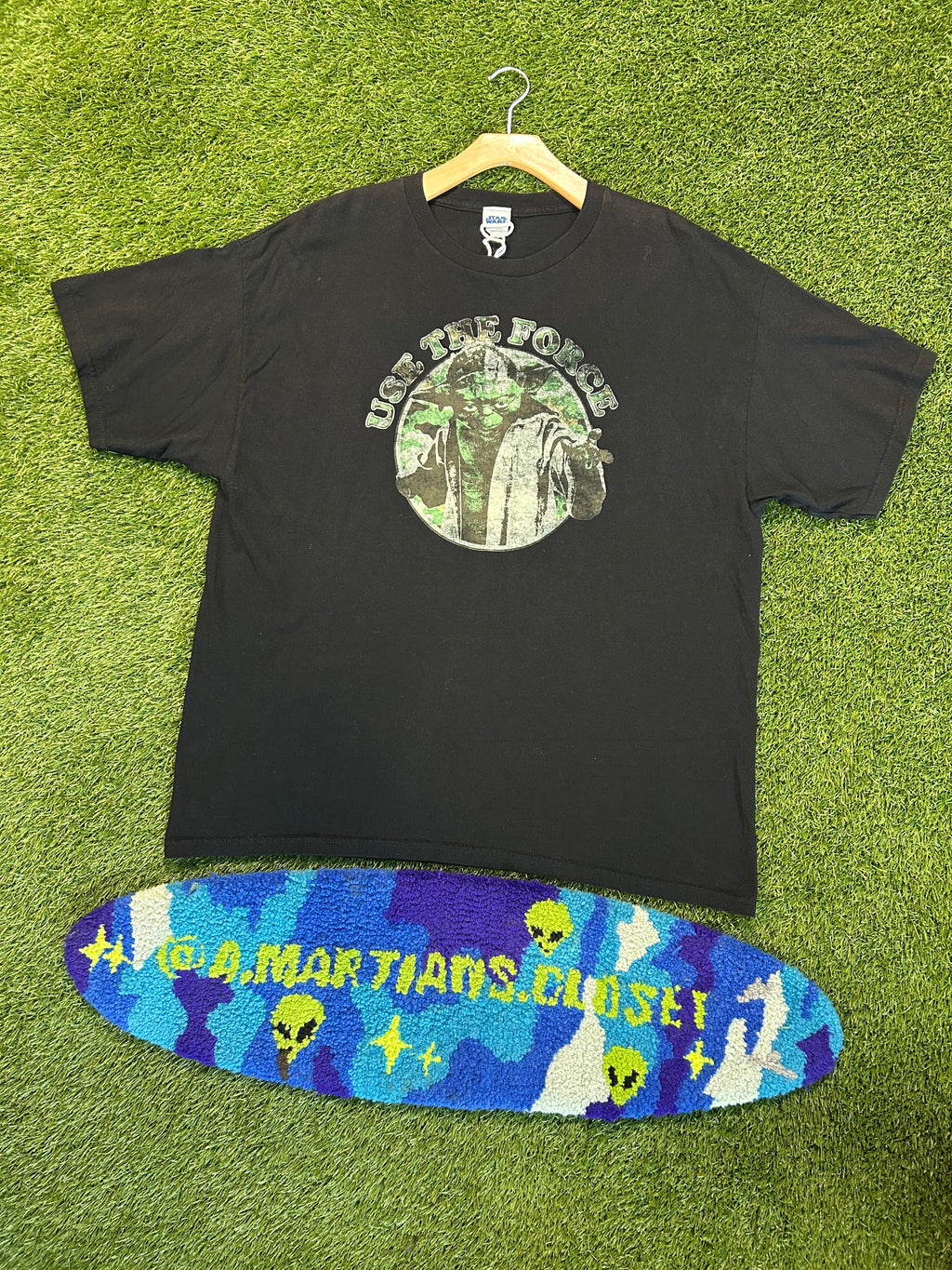 Y2K Star Wars Yoda Use The Force Tee
