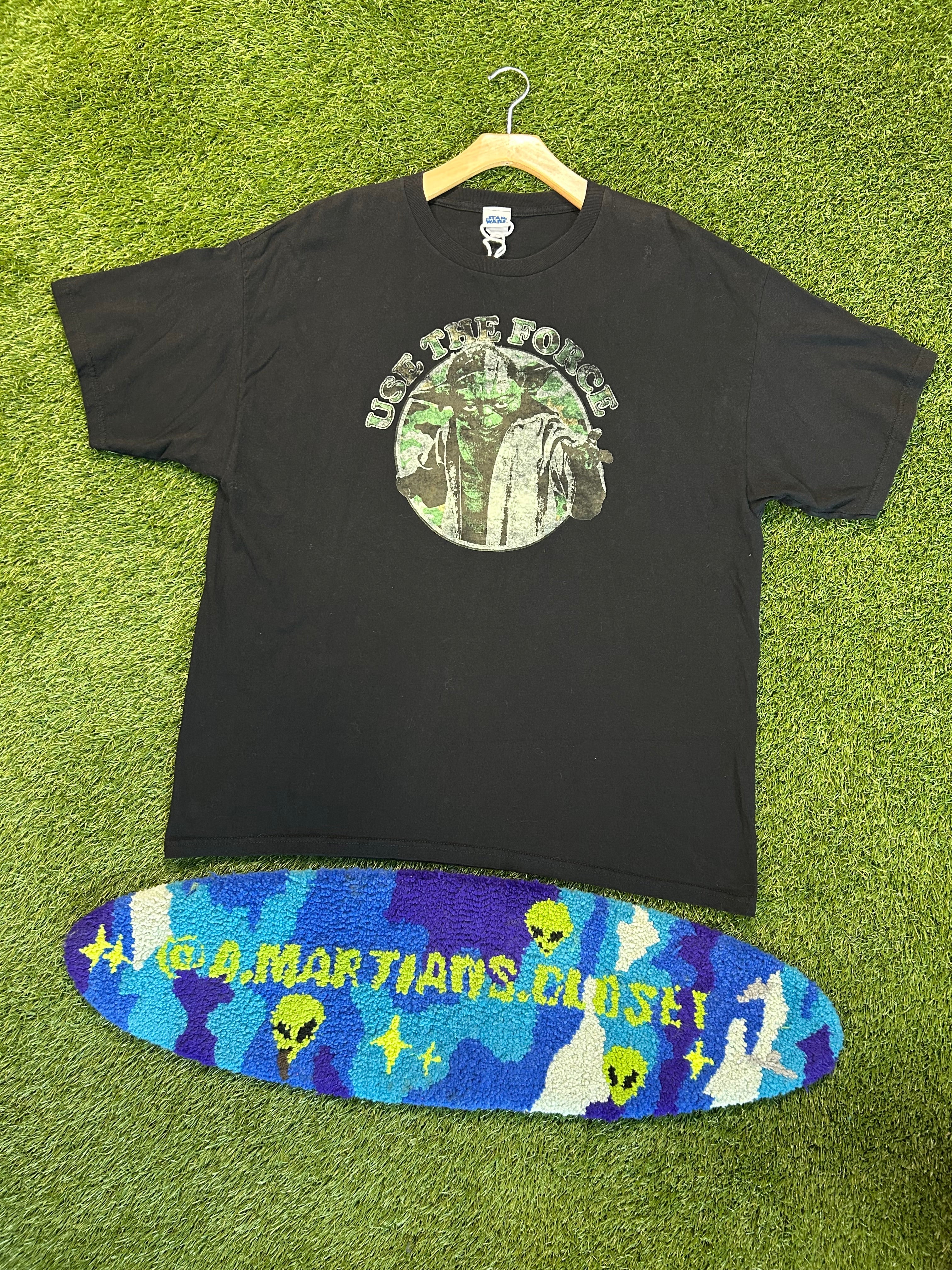 Y2K Star Wars Yoda Use The Force Tee