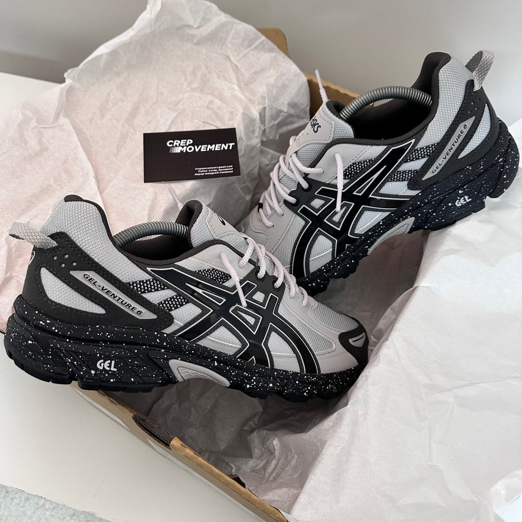 ASICS GEL VENTURE 6 TRAINER - GLACIER GREY / BLACK