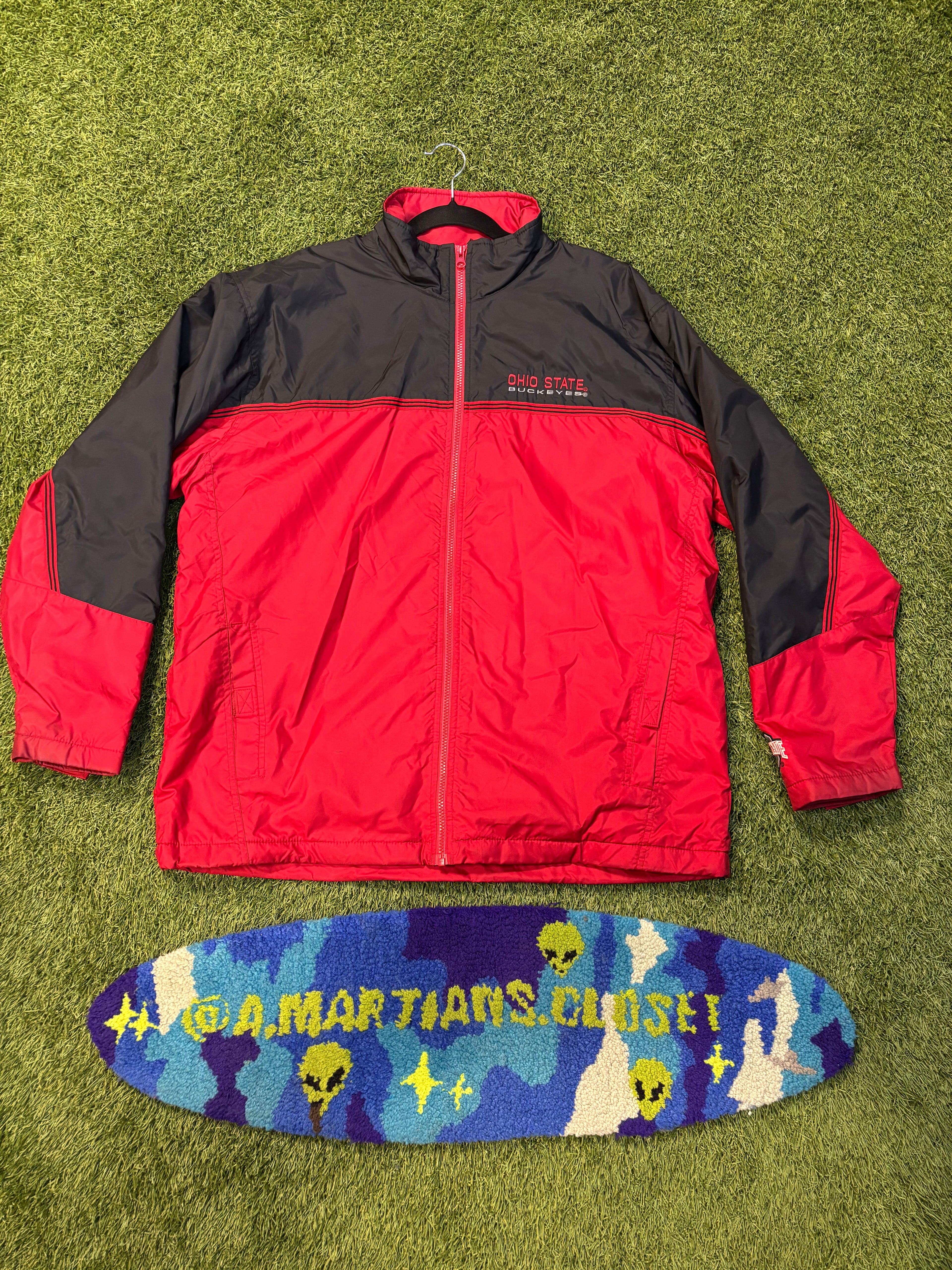 Ohio State Buckeyes Red and Black Jacket Size Large