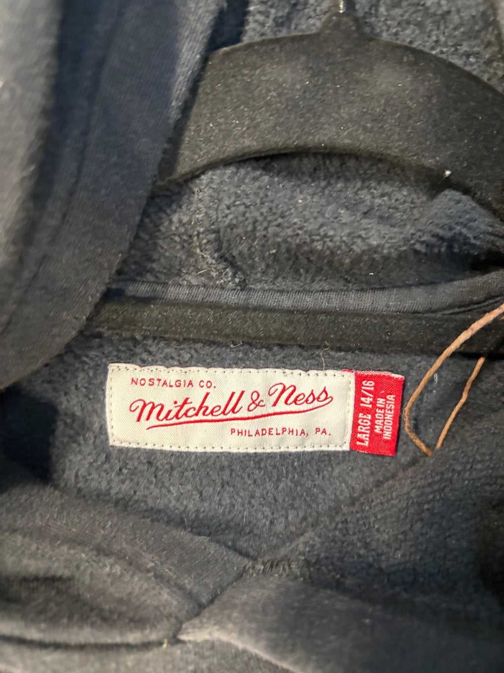 Black Buffalo Bills Mitchell & Ness Throwbacks Hoodie Kids Size Large 14/16