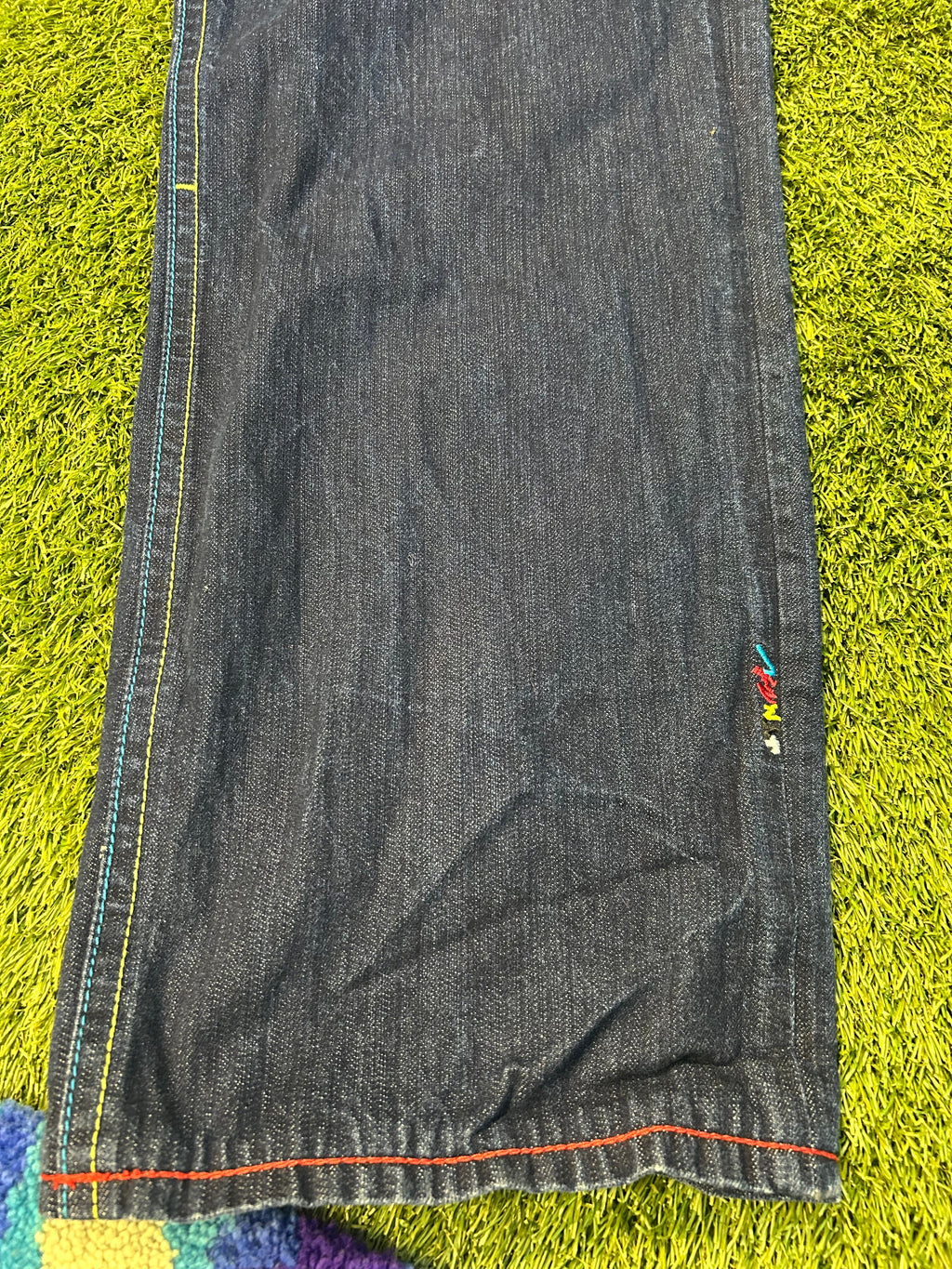 Y2K Coogi Blue Patch Jeans