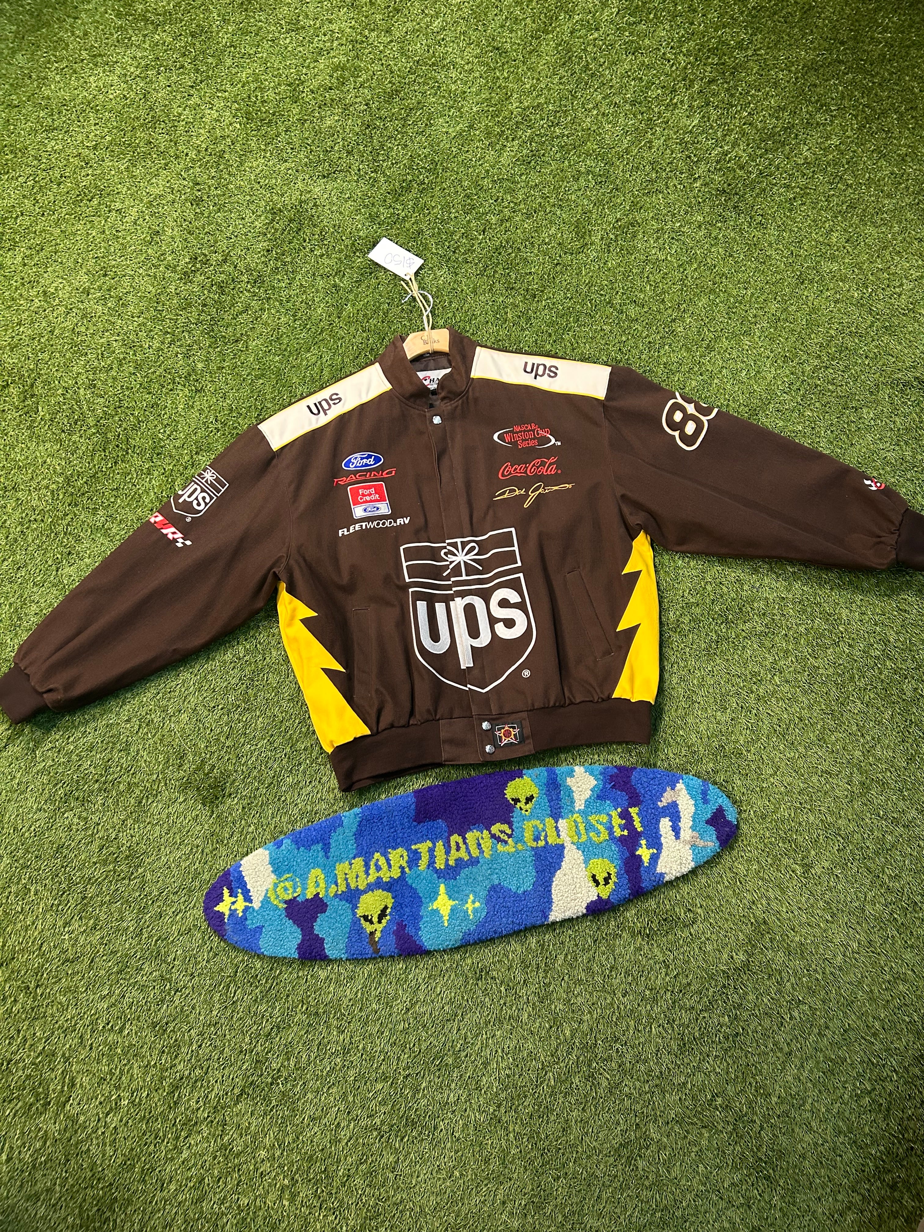 Vintage 90s Dale Jarret UPS Heavy NASCAR Jacket