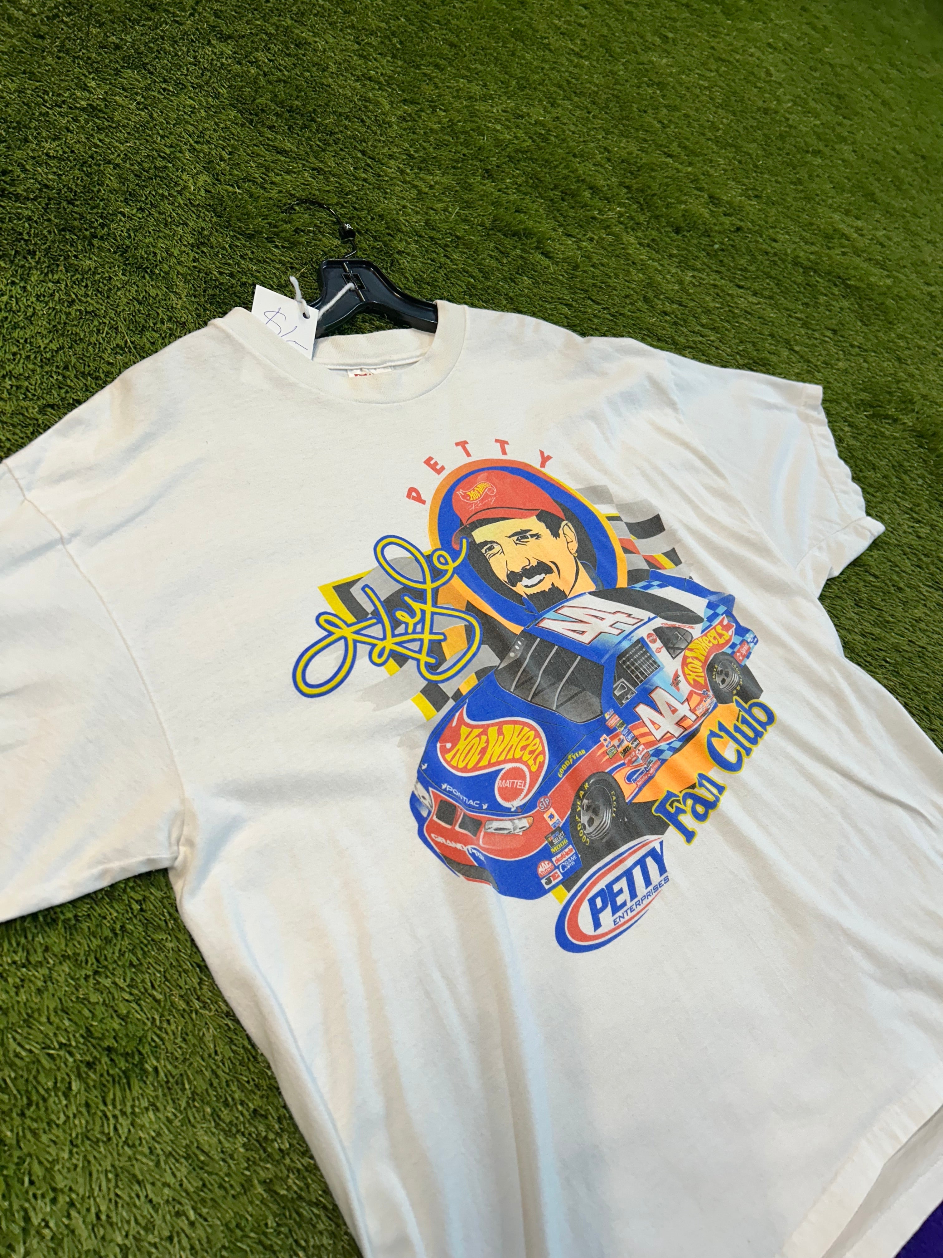 Vintage Kyle Petty Hot Wheels Fan Club Tee