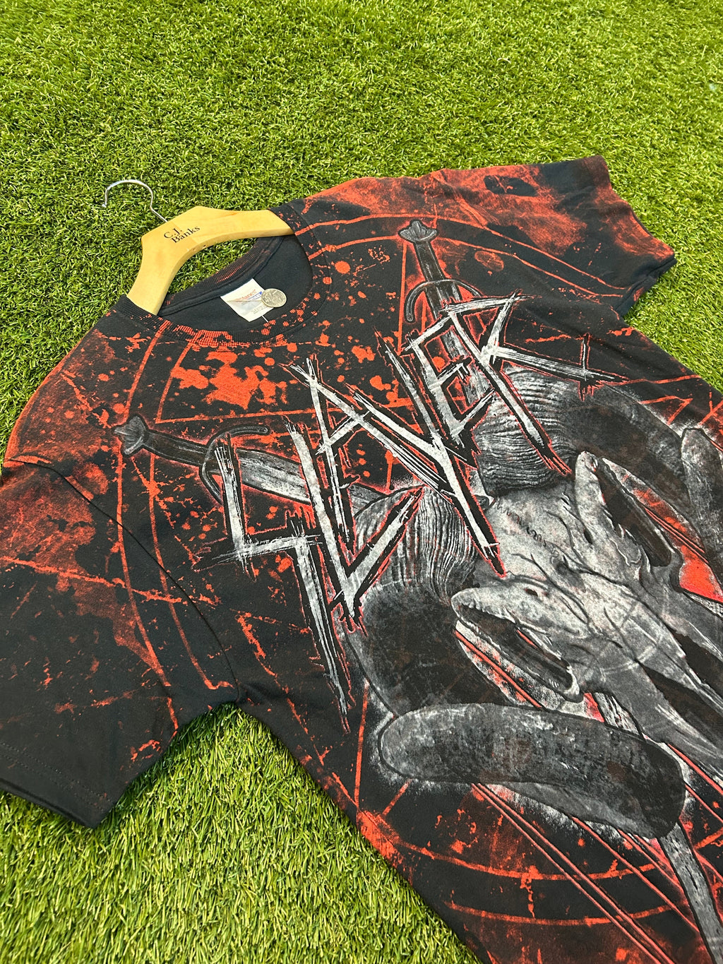 Vintage 90s Slayer Band AOP Tee