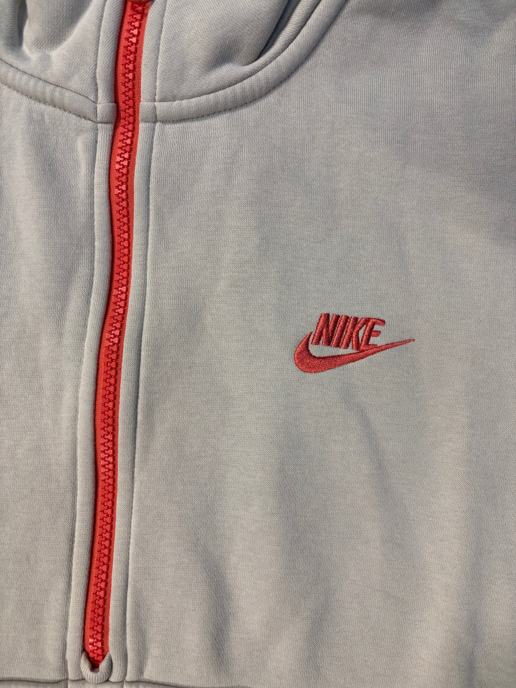 Cream and Pink Woman’s Nike Quarter Zip Sweater Size Medium