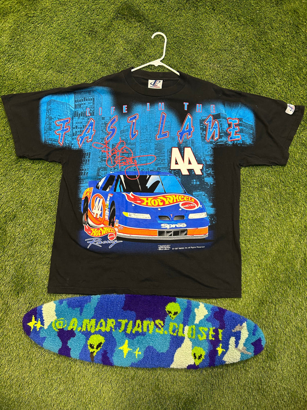 Rare Vintage 1997 Kyle Petty #44 NASCAR AOP Tee