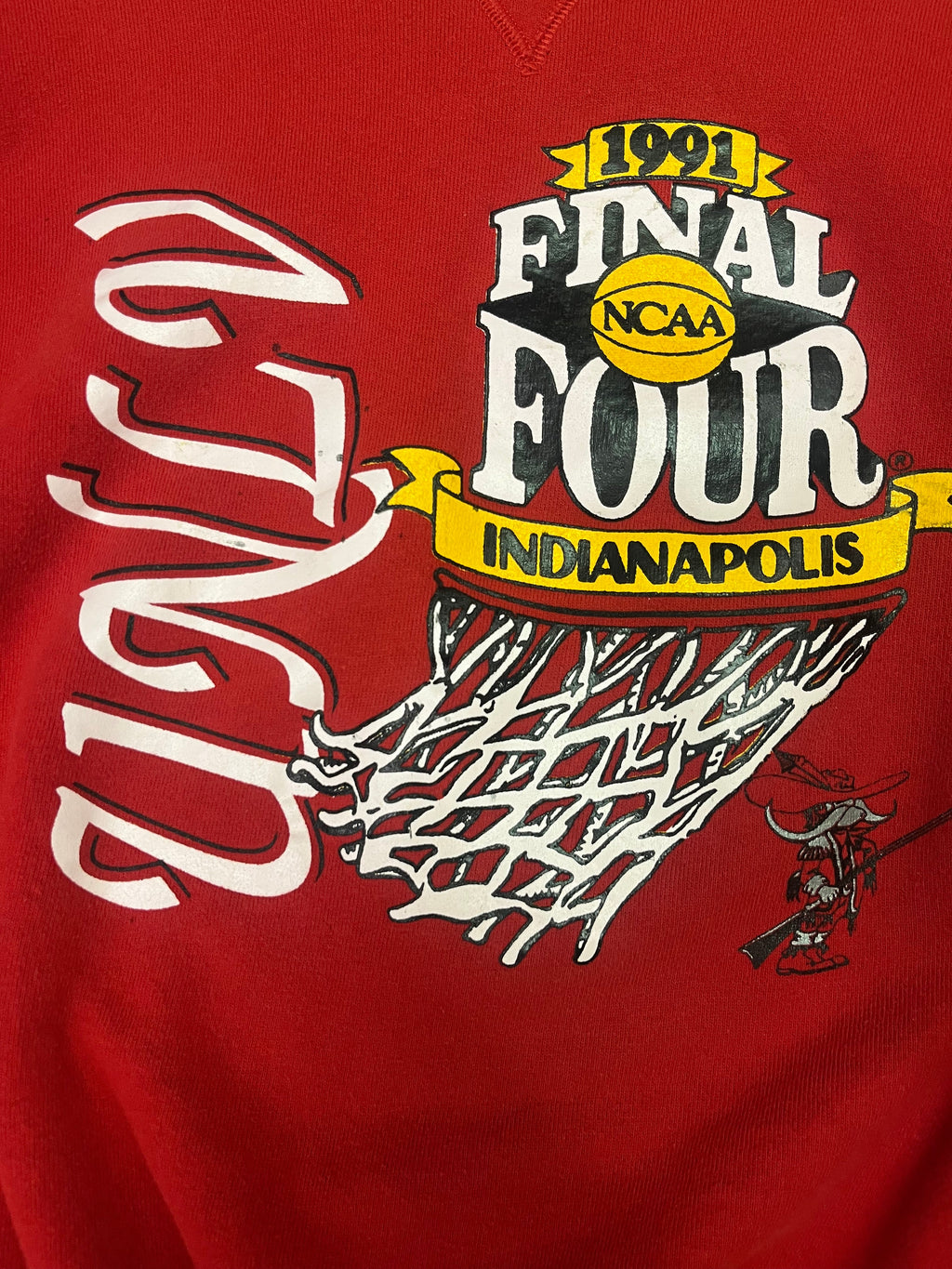 Vintage 1991 UNLC Final Four Crewneck