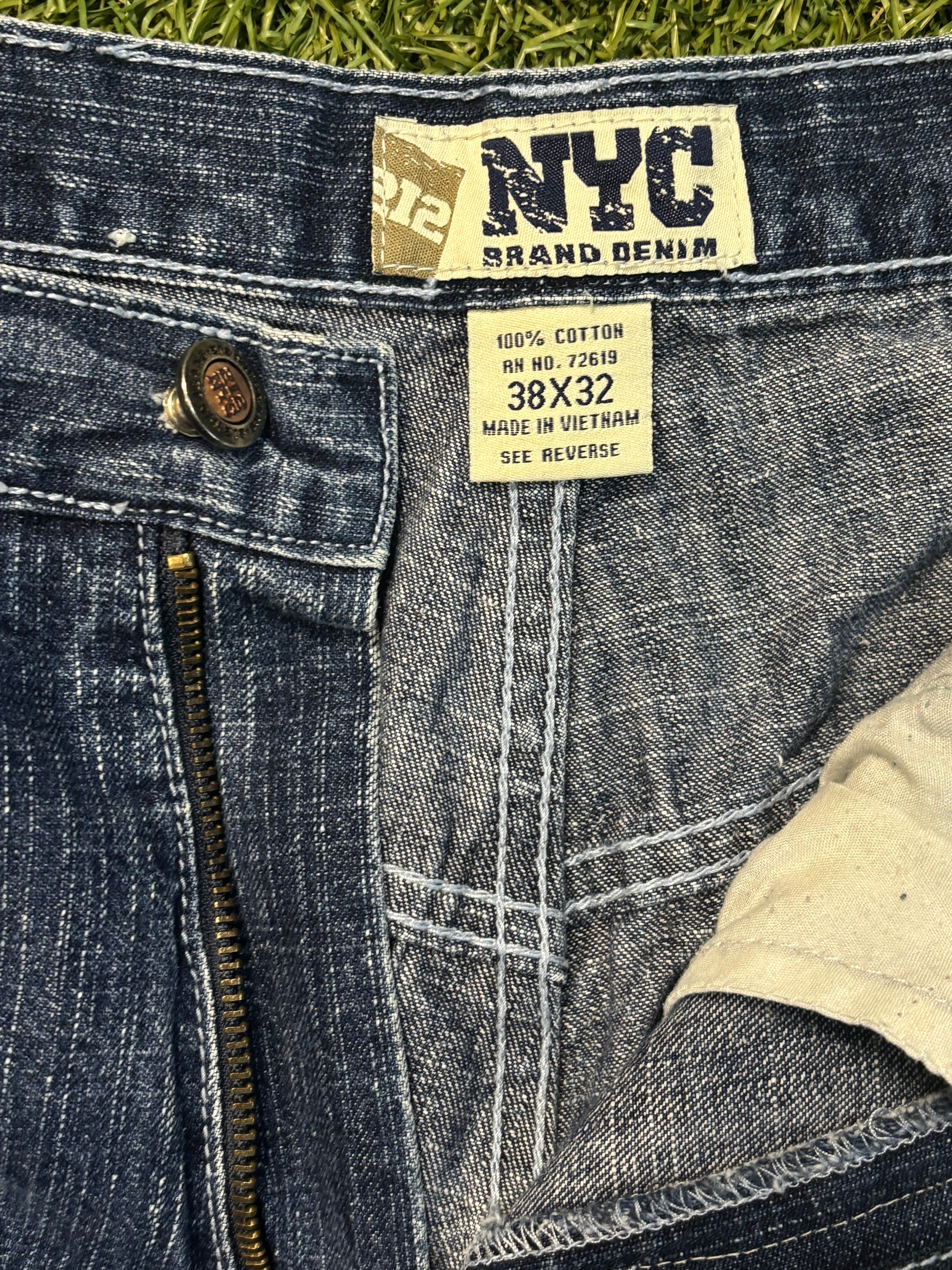 2004 NYC Brand Denim NFL All Star Patch Jeans