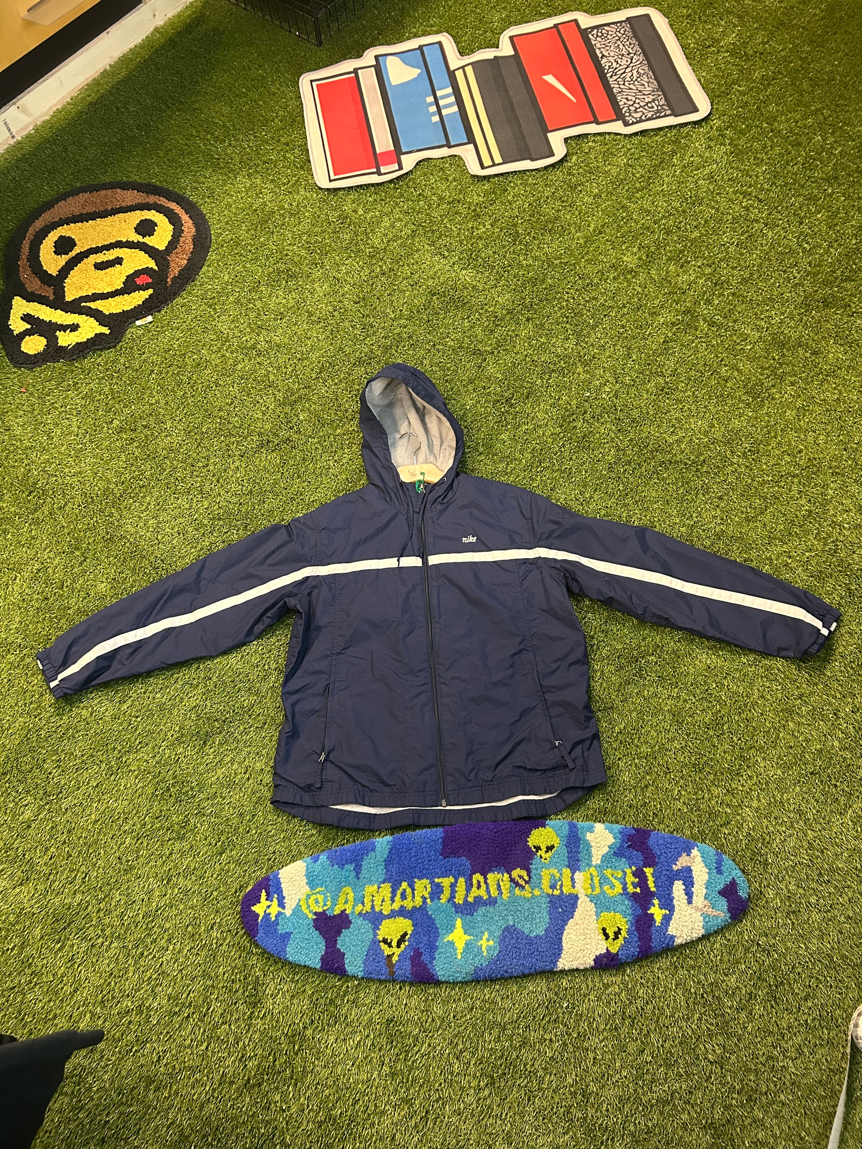 Y2K Nike One Stripe Across Track Jacket W/Hood