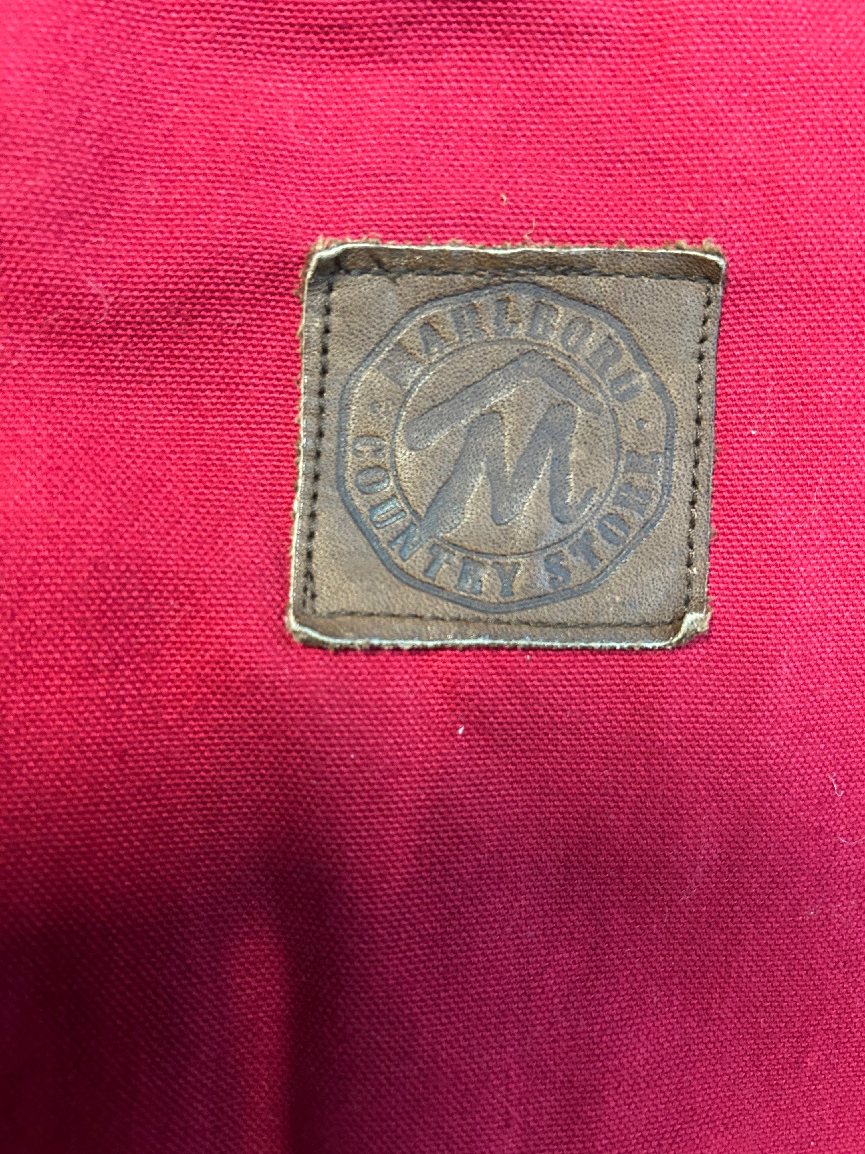 Vintage Marlboro Country Store Trench Jacket Inside Blanket Lining