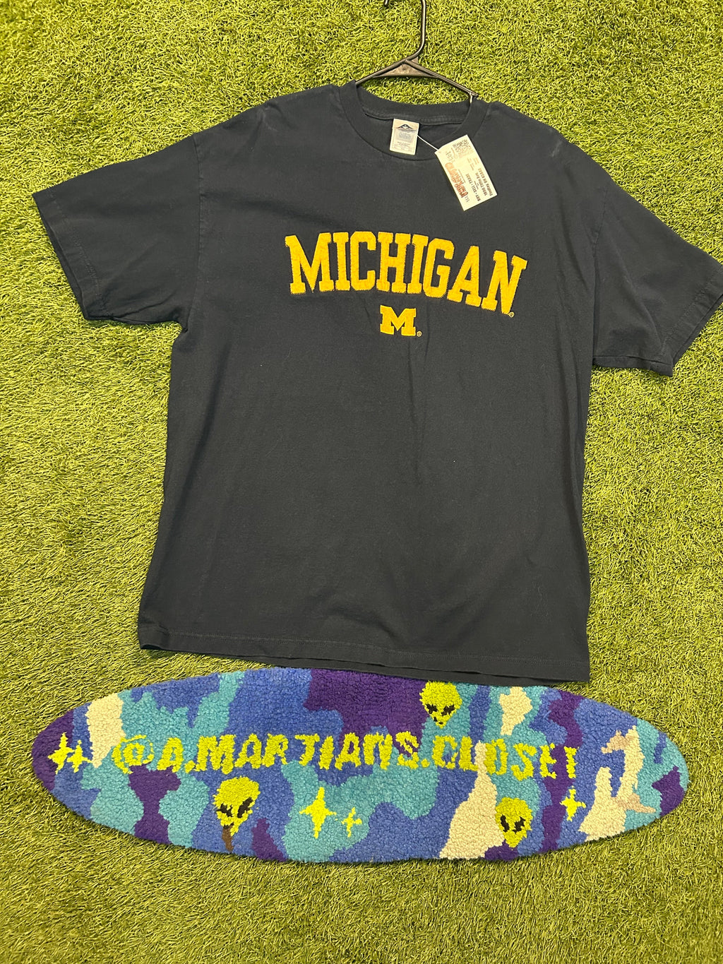 Vintage Embroidered Michigan Big Logo Tee