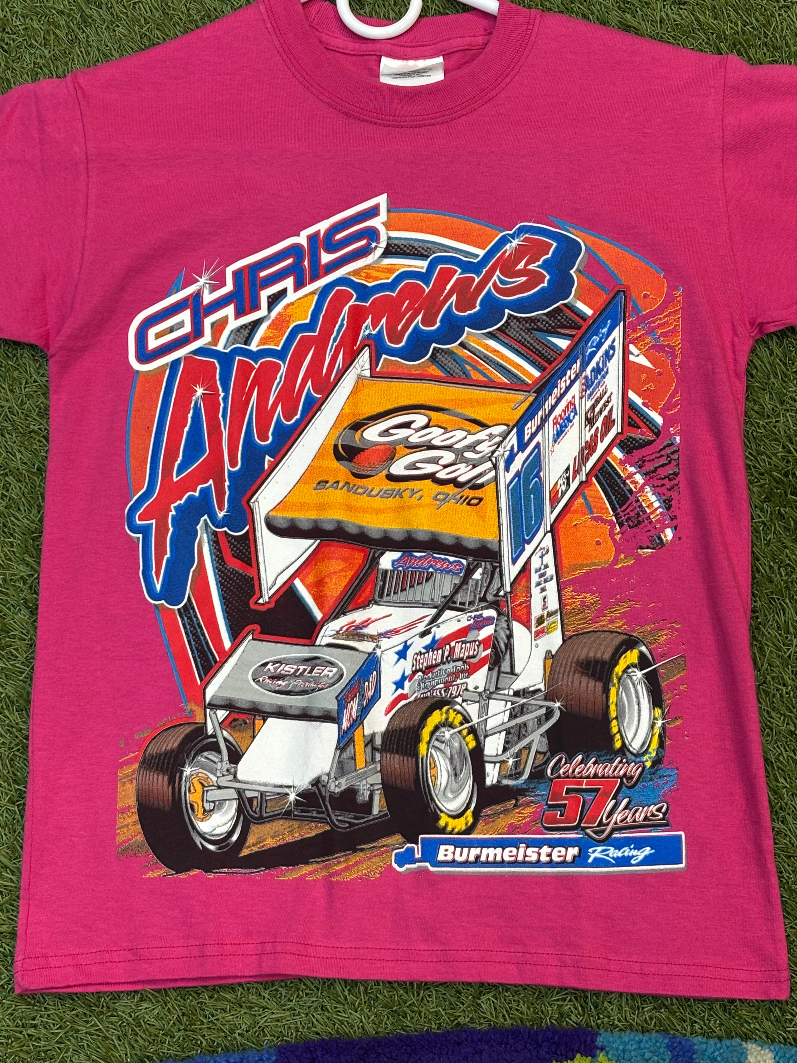 (Needs pics) Kids Chris Andrew’s Graphic Racing Tee