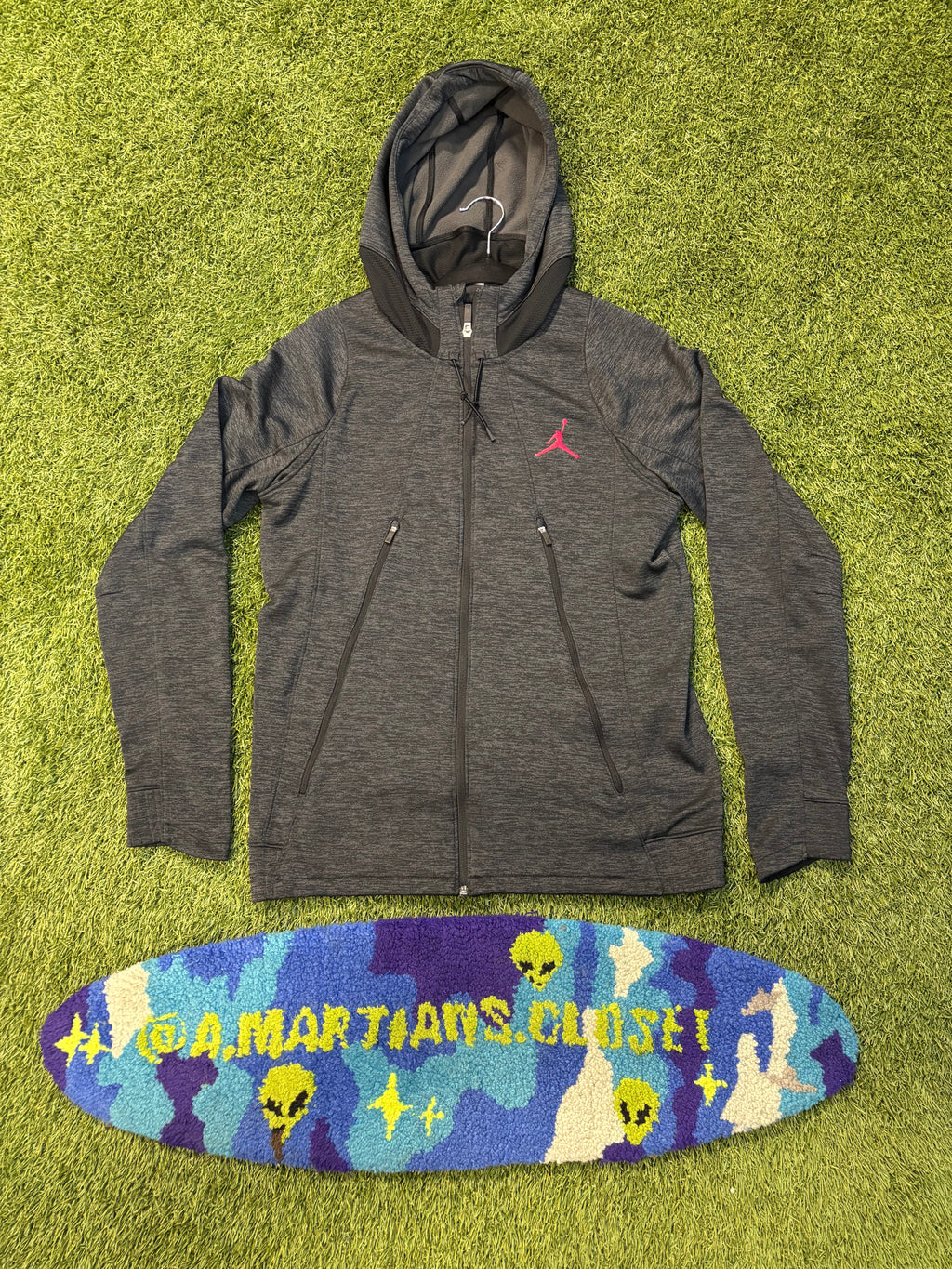 Woman’s Dark Grey and Black Jordan DRI-FIT Jacket Size Medium