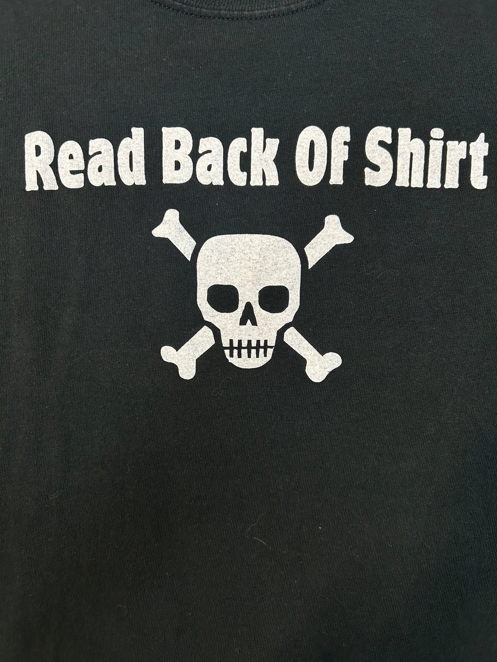Y2K Read Bak Of Shirt Funny Tee