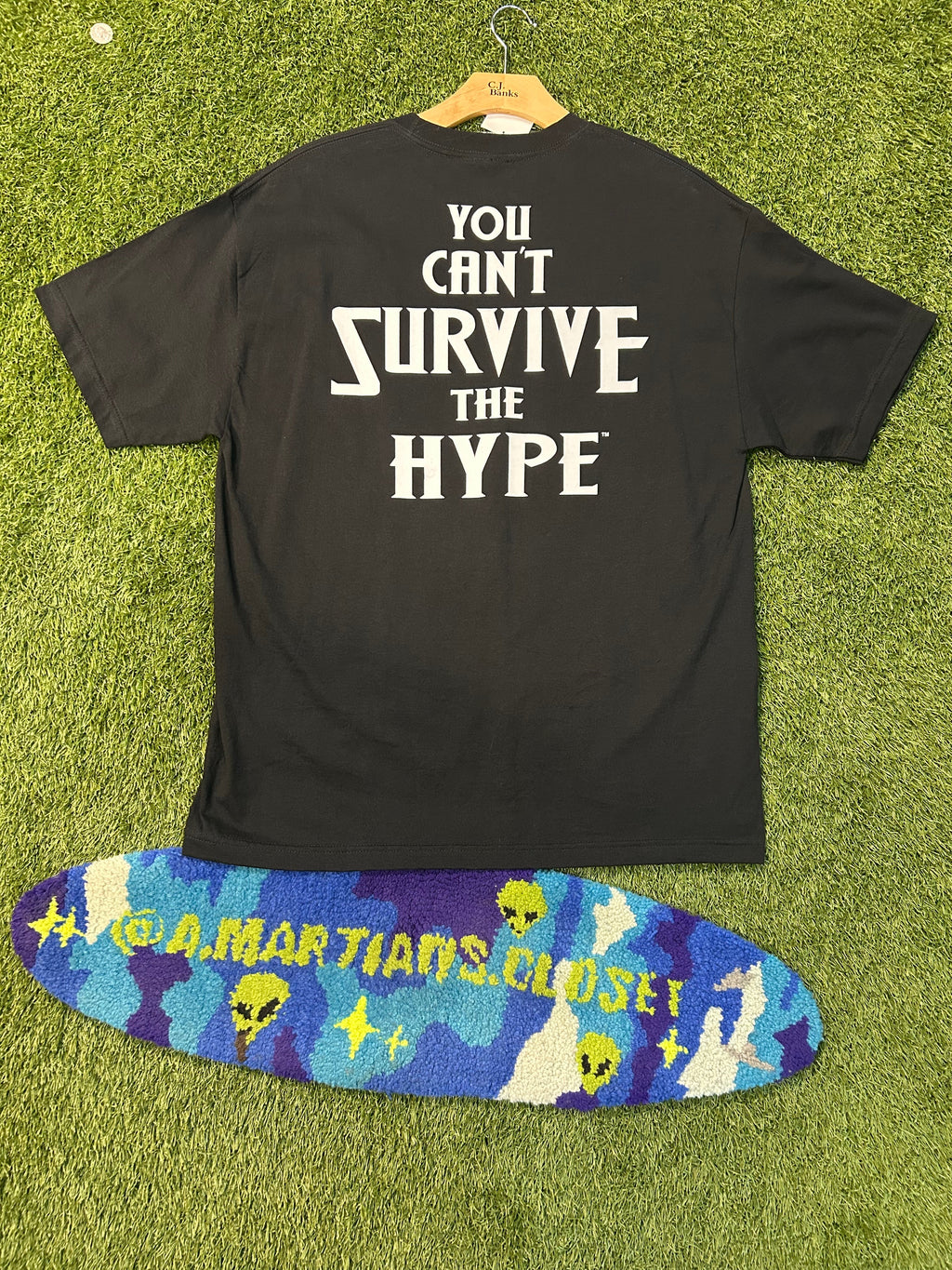 Year 2002 WWF Stone Cold Steve Austin Balck and White You Can’t Survive The Hype Tee
