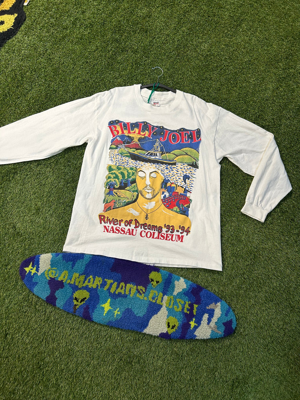 Vintage 1993 Billy Joel River Of Dreams Nassau Coliseum L/Sleeve Tee