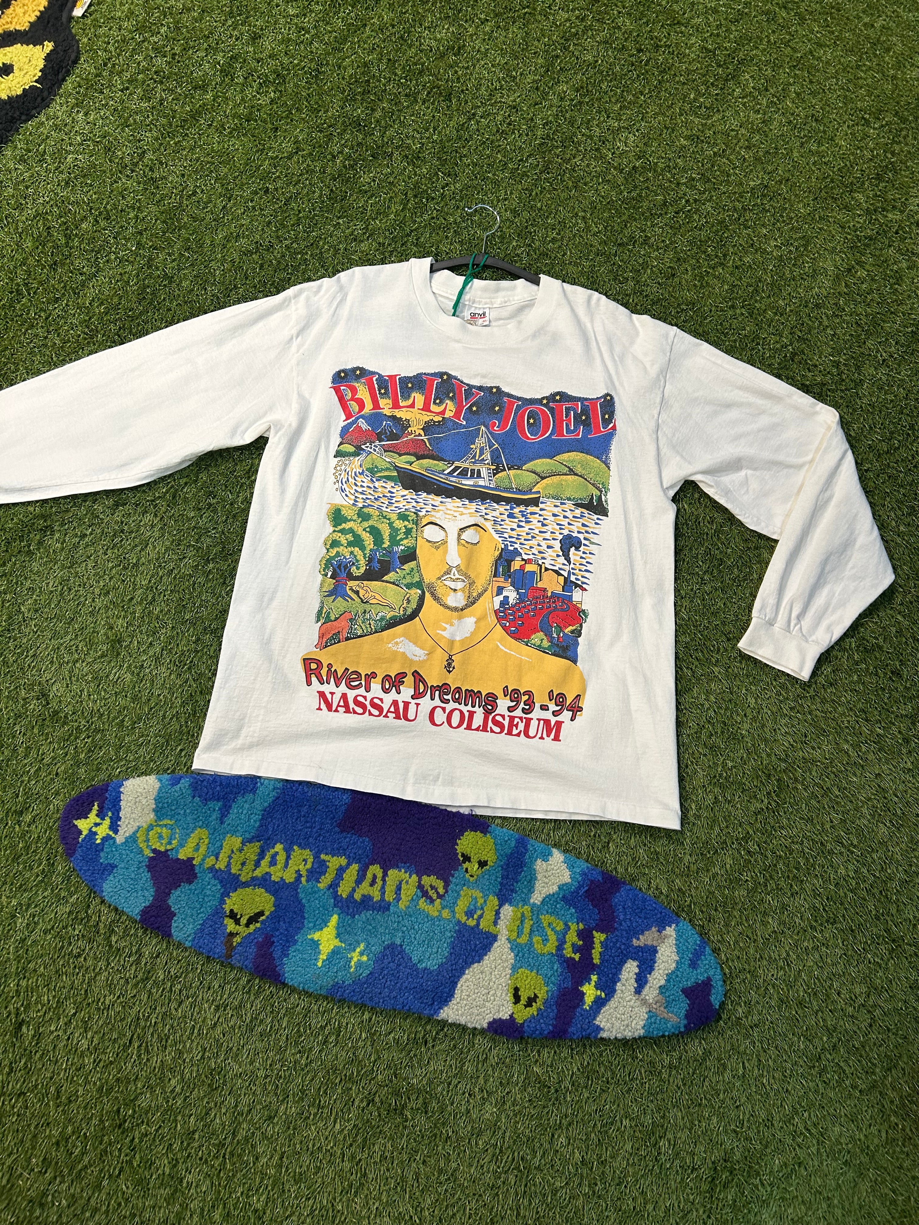 Vintage 1993 Billy Joel River Of Dreams Nassau Coliseum L/Sleeve Tee