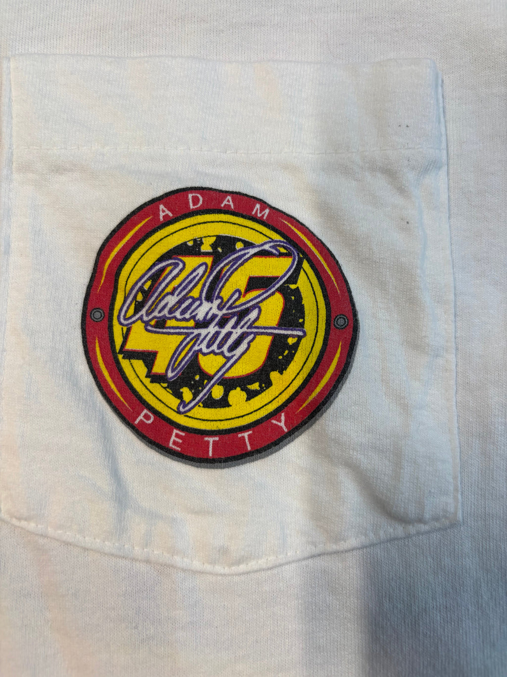 90s Single Stitch Adam Petty The Next Generation NASCAR T-Shirt Size XL Anvil Red Bar Tag