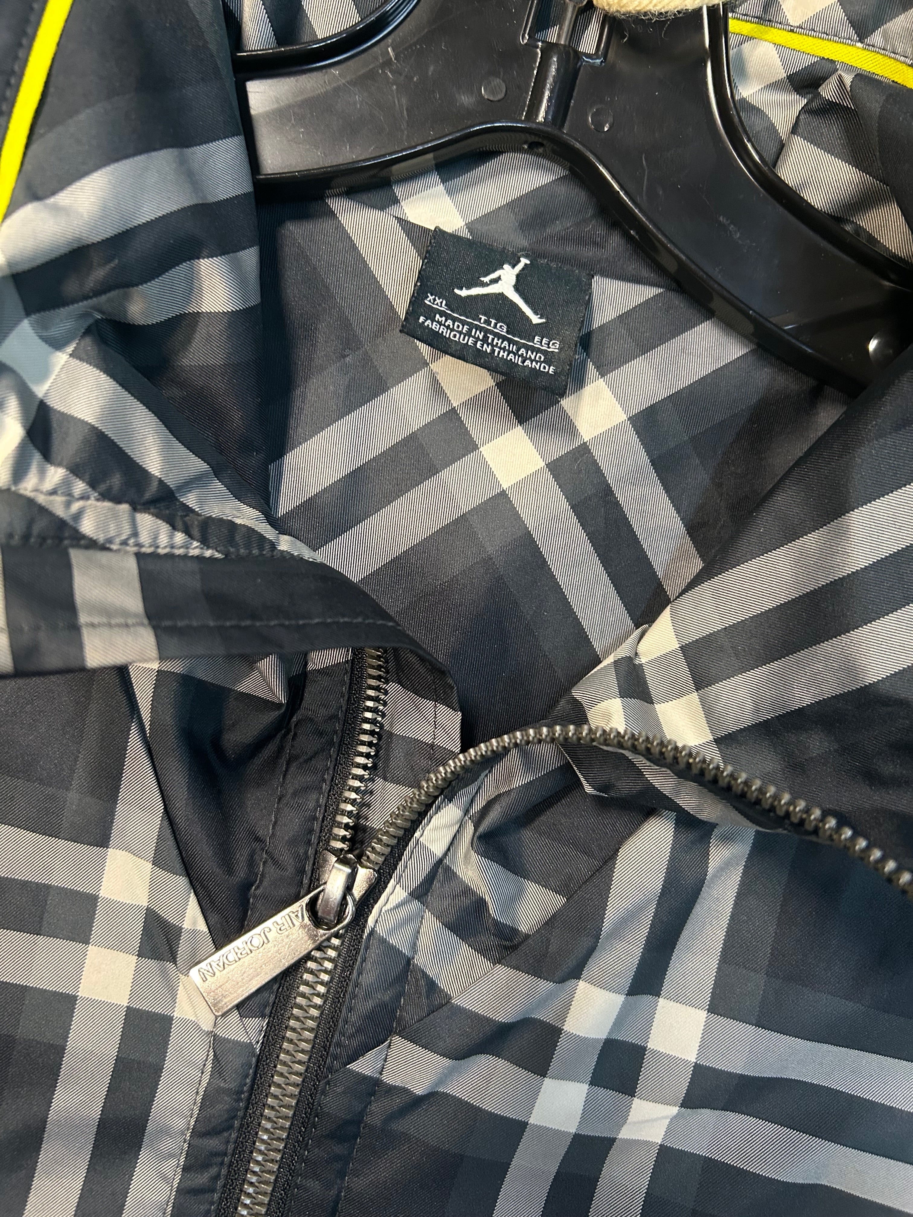 Y2K Jordan Prowler Plaid Windbreaker Jacket