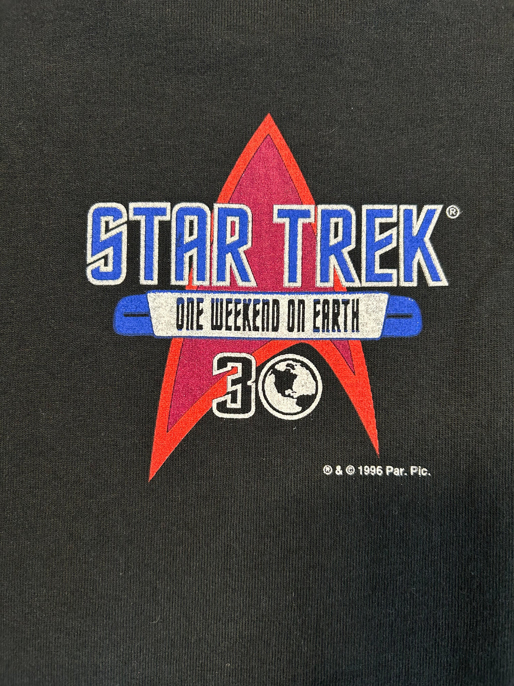 Rare Vintage 1996 Star Trek One Weekend On Earth Tee