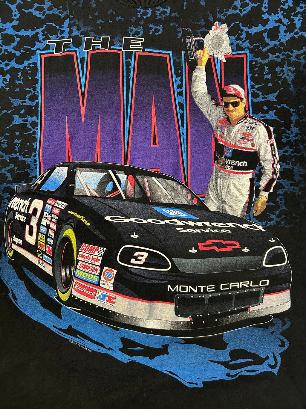 Rare Vintage 90s Dale Earnhardt #3 The Man AOP Tee