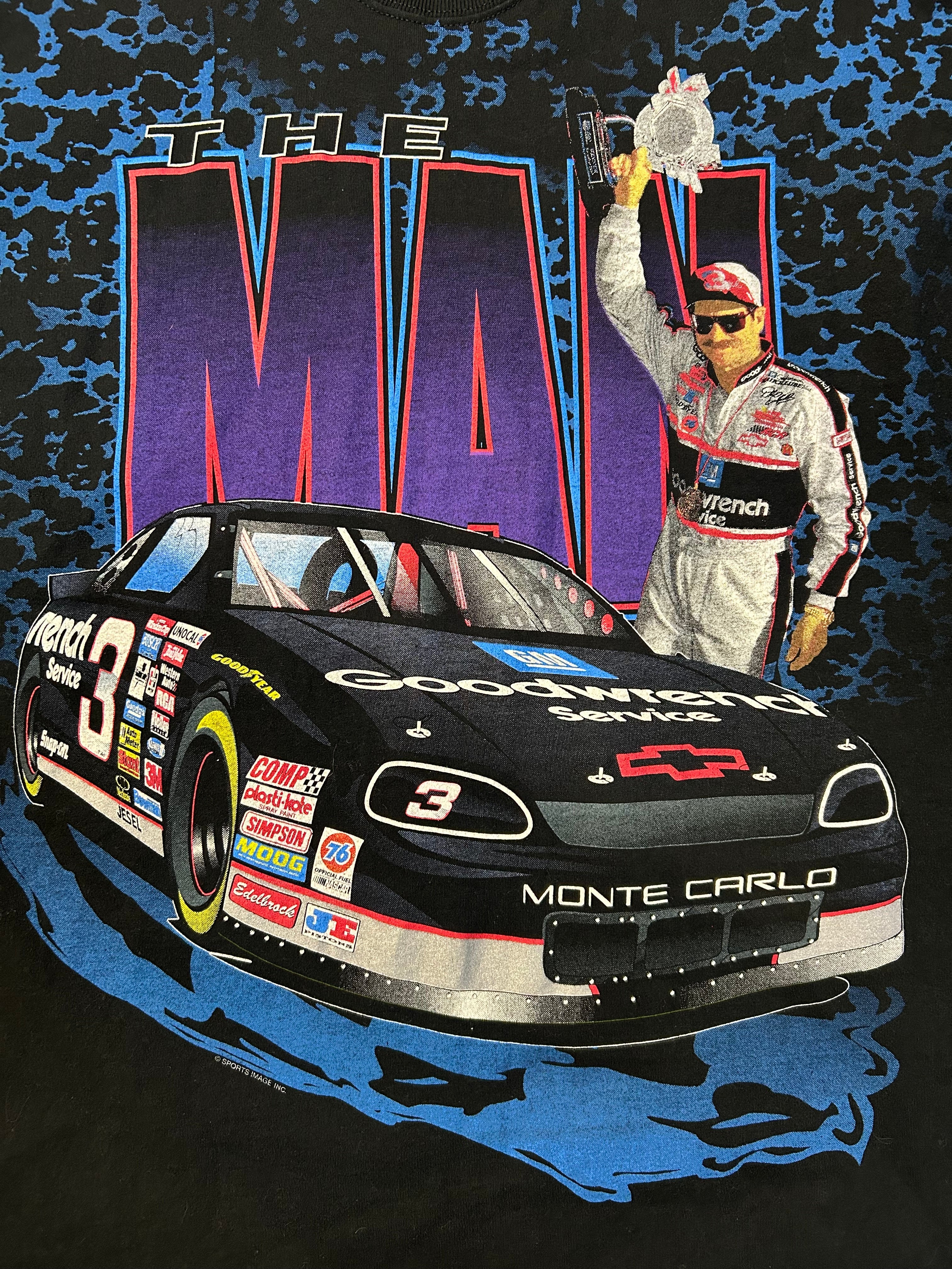Rare Vintage 90s Dale Earnhardt #3 The Man AOP Tee