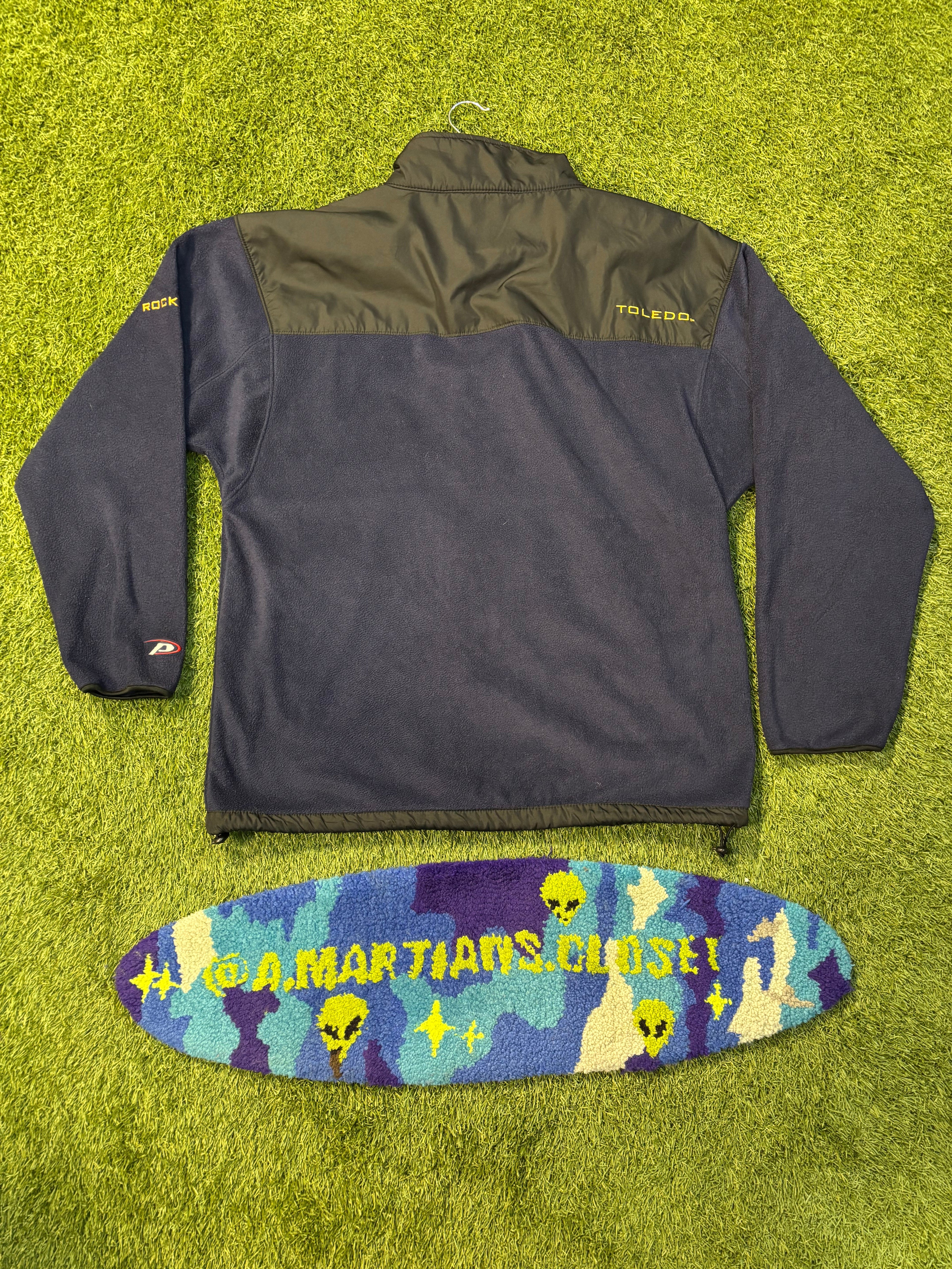 Navy Blue and Black Proplayer Toledo Rockets Fleece Jacket Size XL