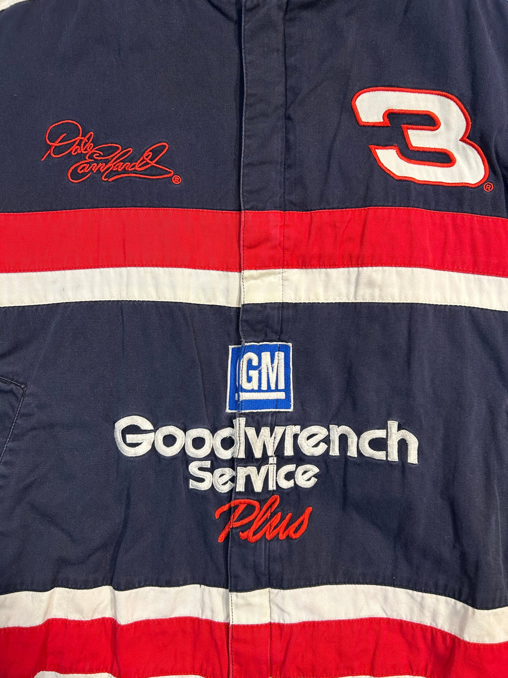Vintage Dale Earnhardt #3 Goodwrench Service Plus Navy NASCAR Jacket