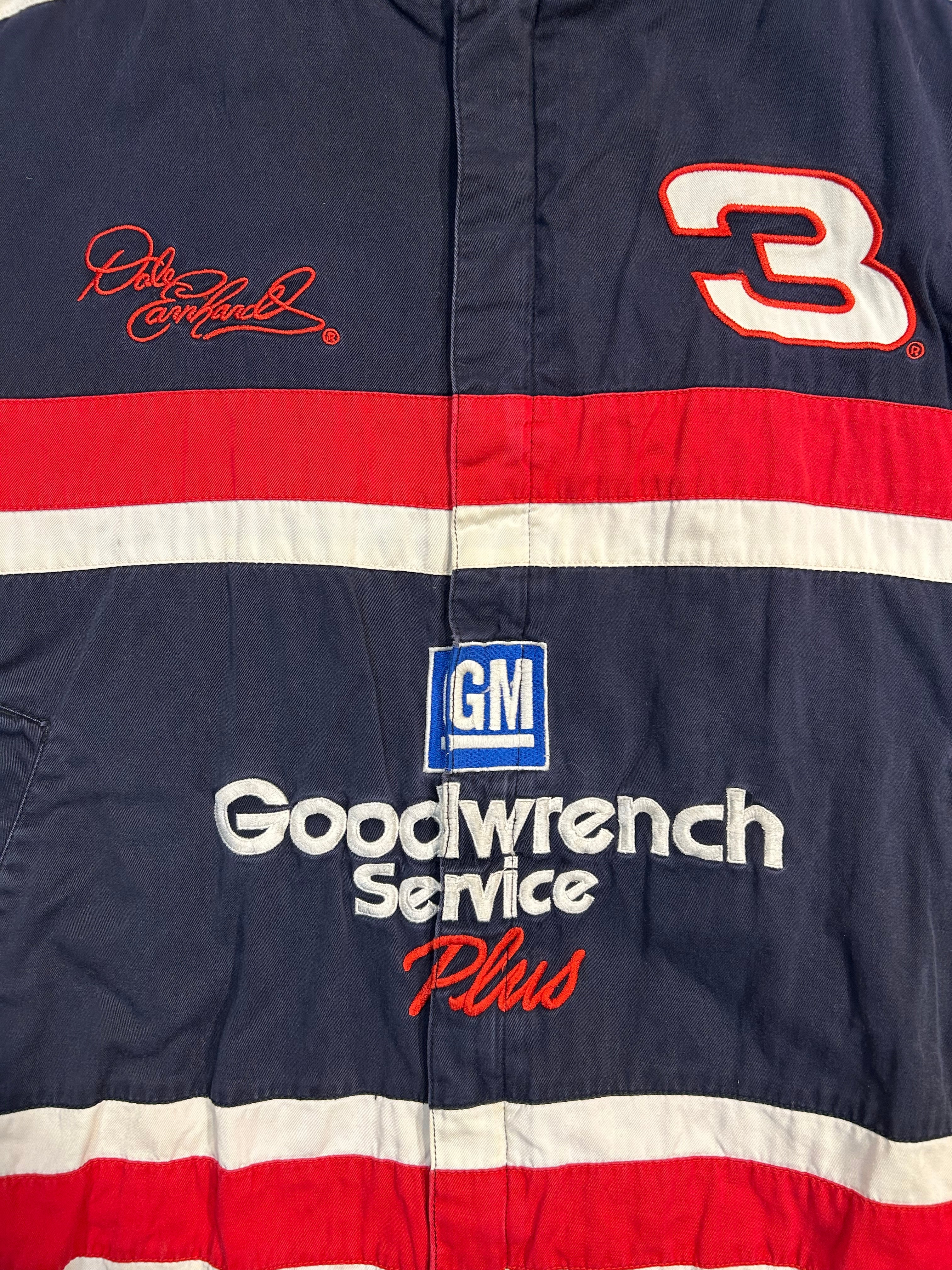 Vintage Dale Earnhardt #3 Goodwrench Service Plus Navy NASCAR Jacket