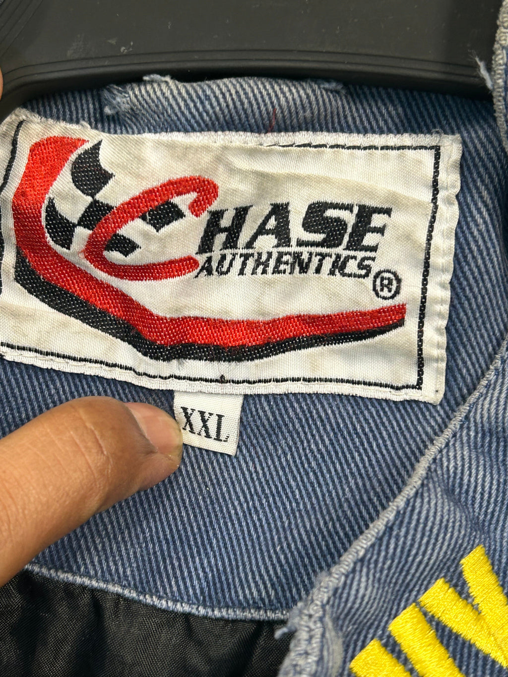 Vintage Navy Accelerate Your Life NASCAR jacket