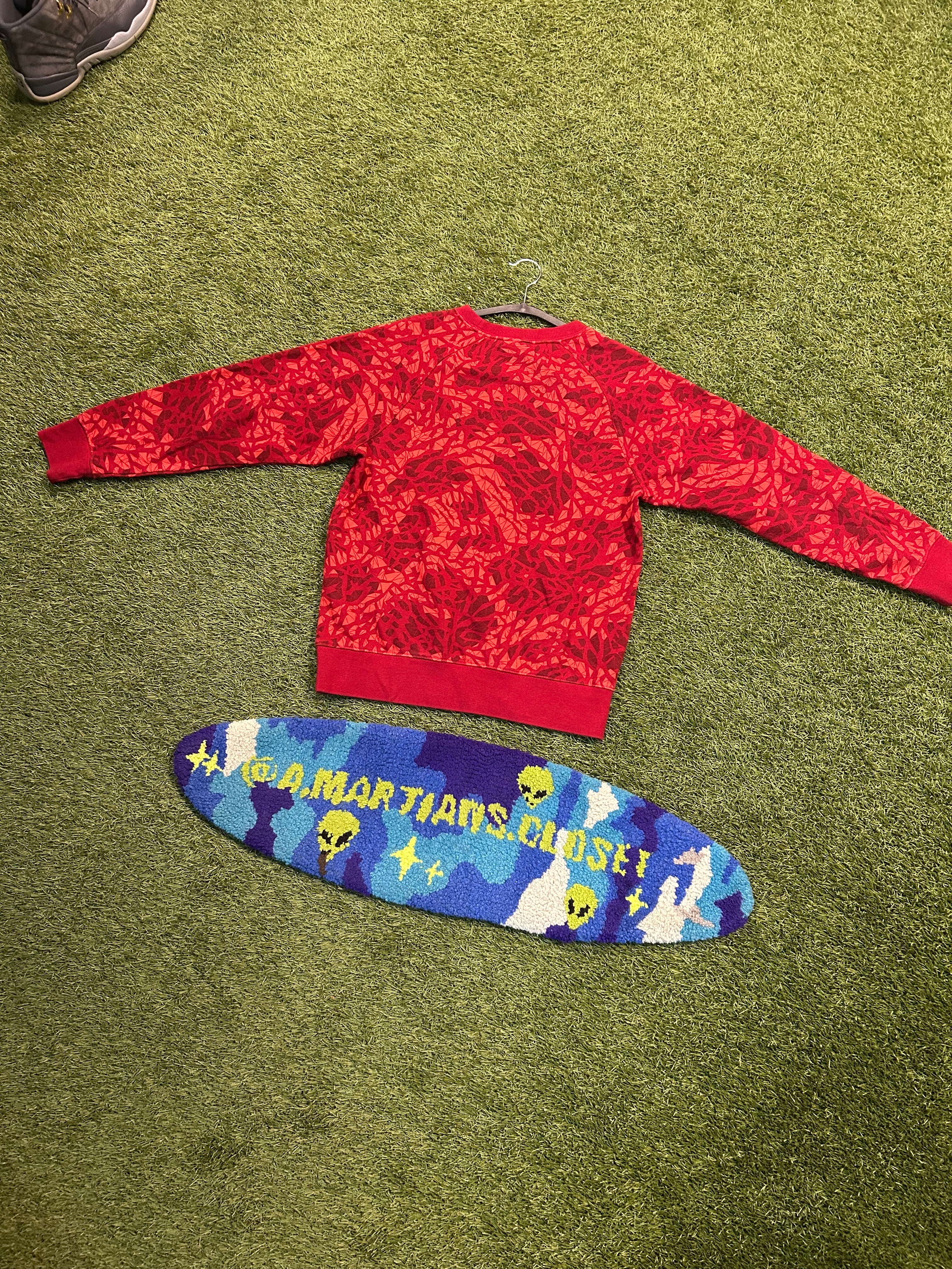 Y2K Jordan Red Digi Camo Crewneck