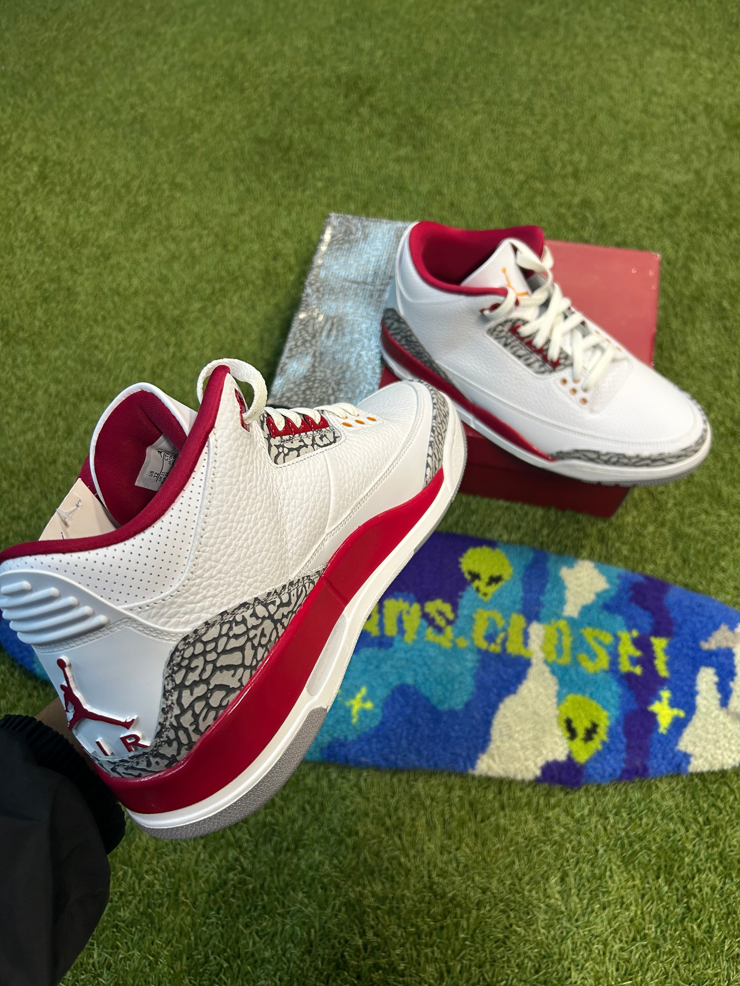 Jordan Retro 3 Cardinal Reds(Used)