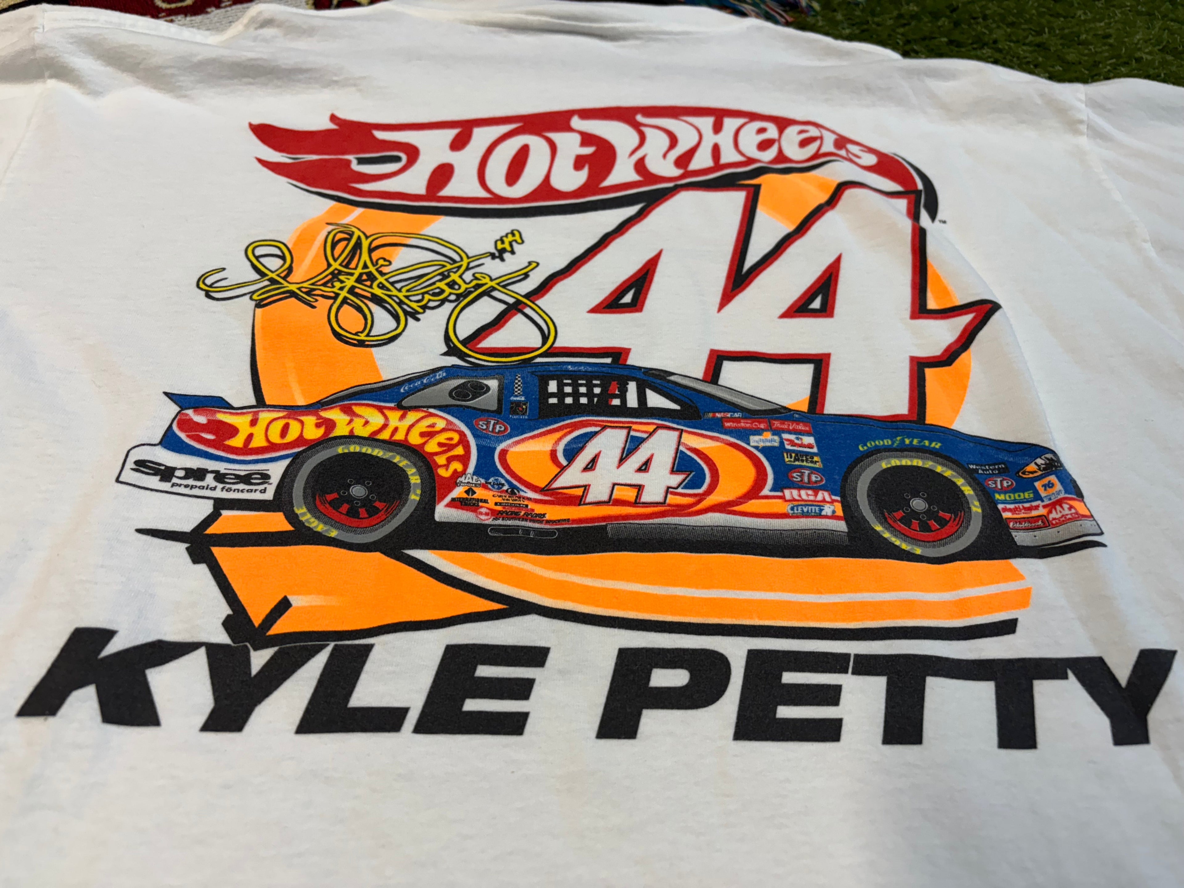 1998 Kyle Petty Mattel Hot Wheels 30 Years Of Racing T-Shirt Size XL Tultex Tag