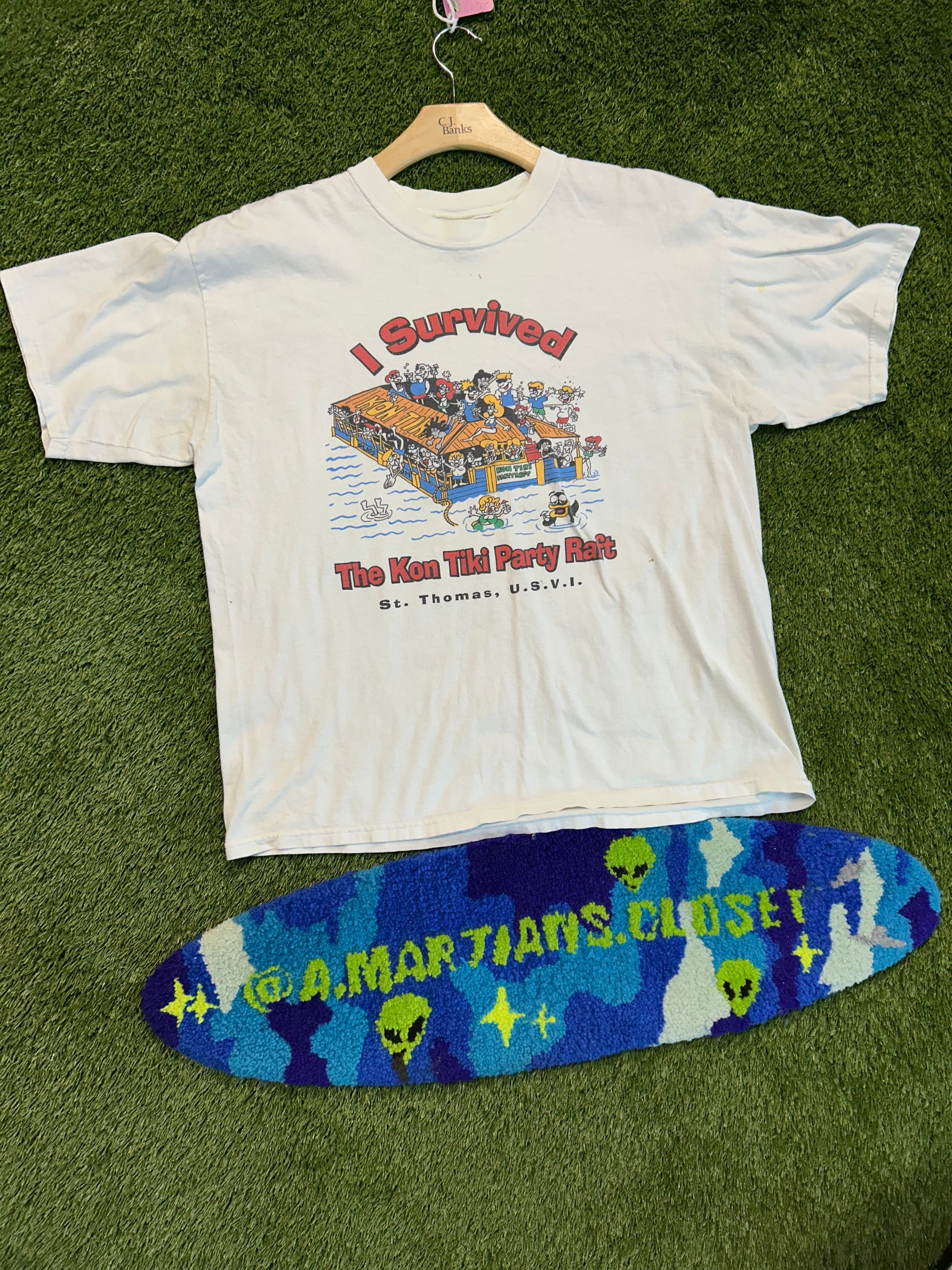 Vintage I Survived The Kon Toki Raft Tee