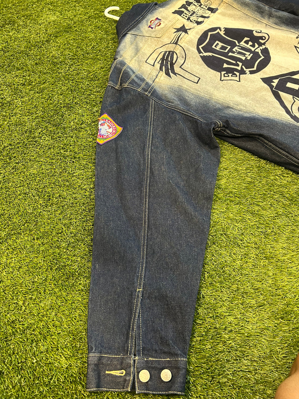 Y2K NLBM Blue Denim Embroidered Jacket+Denim Jeans