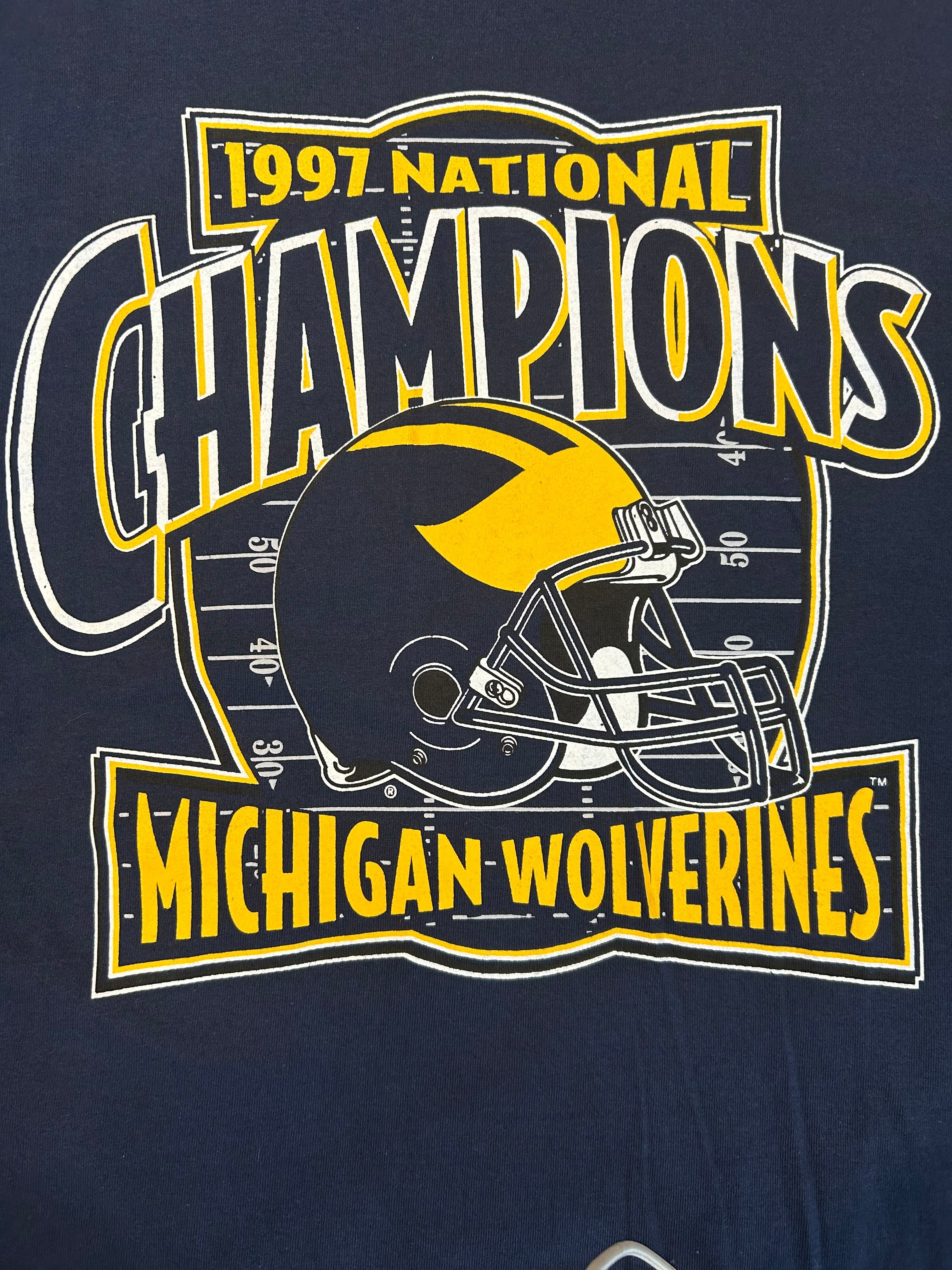 Vintage 1997 National Champion Michigan Wolverines Tee