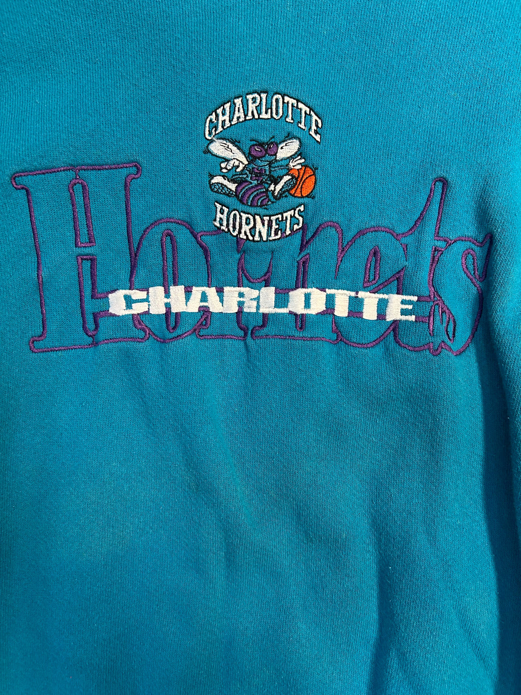 Vintage 90s Charlotte Hornets NBA Crewneck