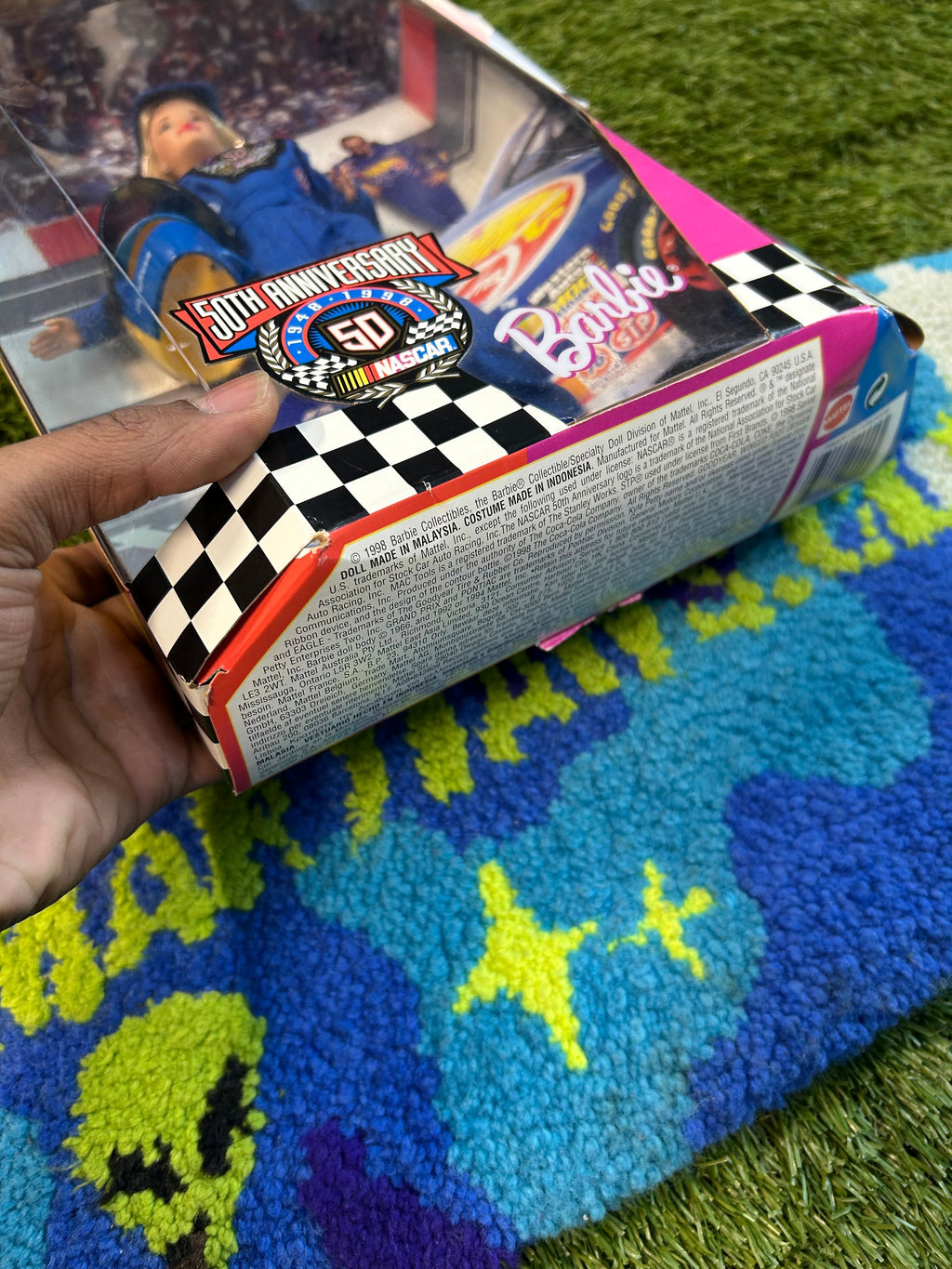 Vintage 1998 Collectable Barbie X NASCAR Hot Wheels 50th Anniversary