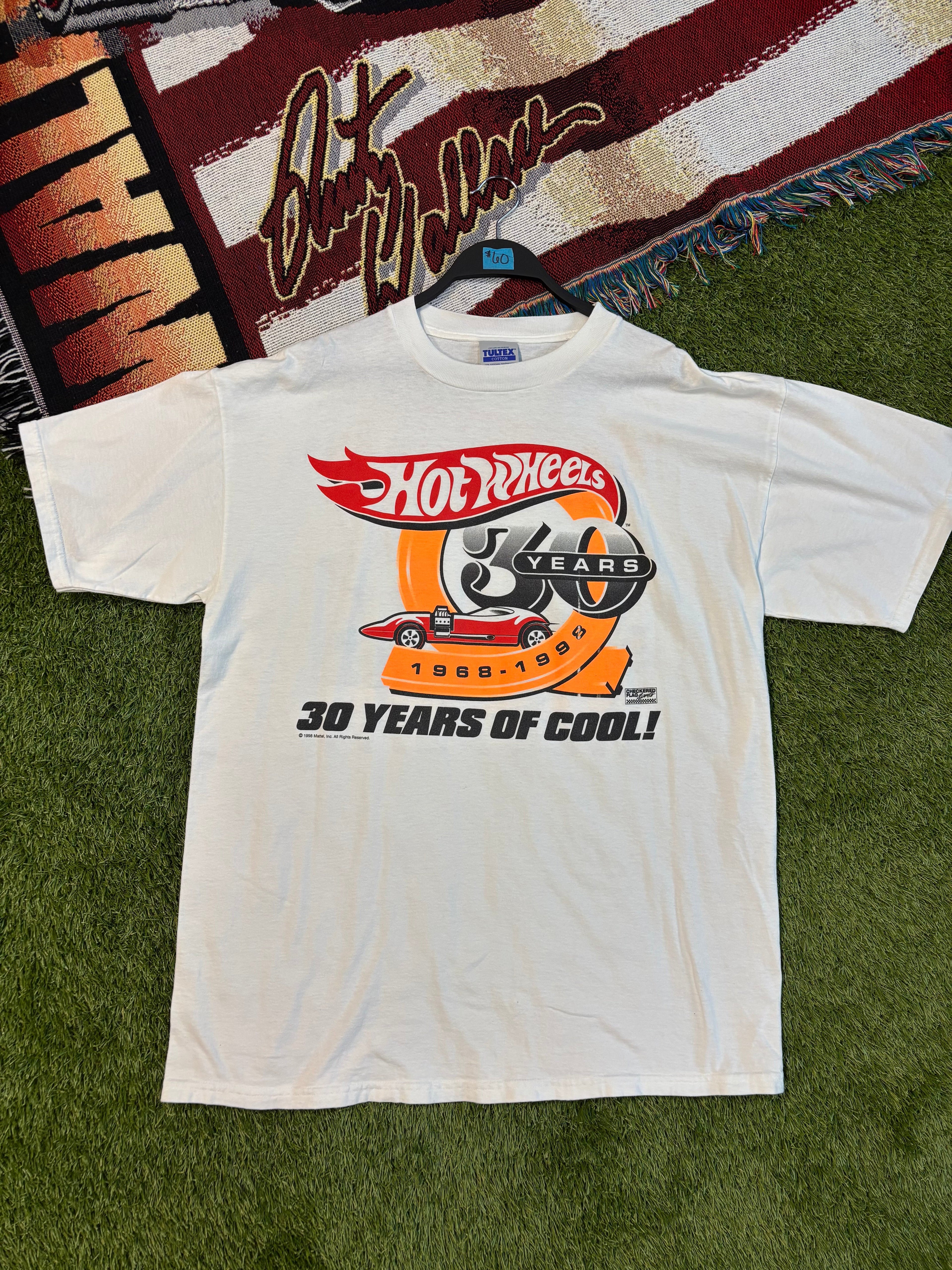1998 Kyle Petty Mattel Hot Wheels 30 Years Of Racing T-Shirt Size XL Tultex Tag