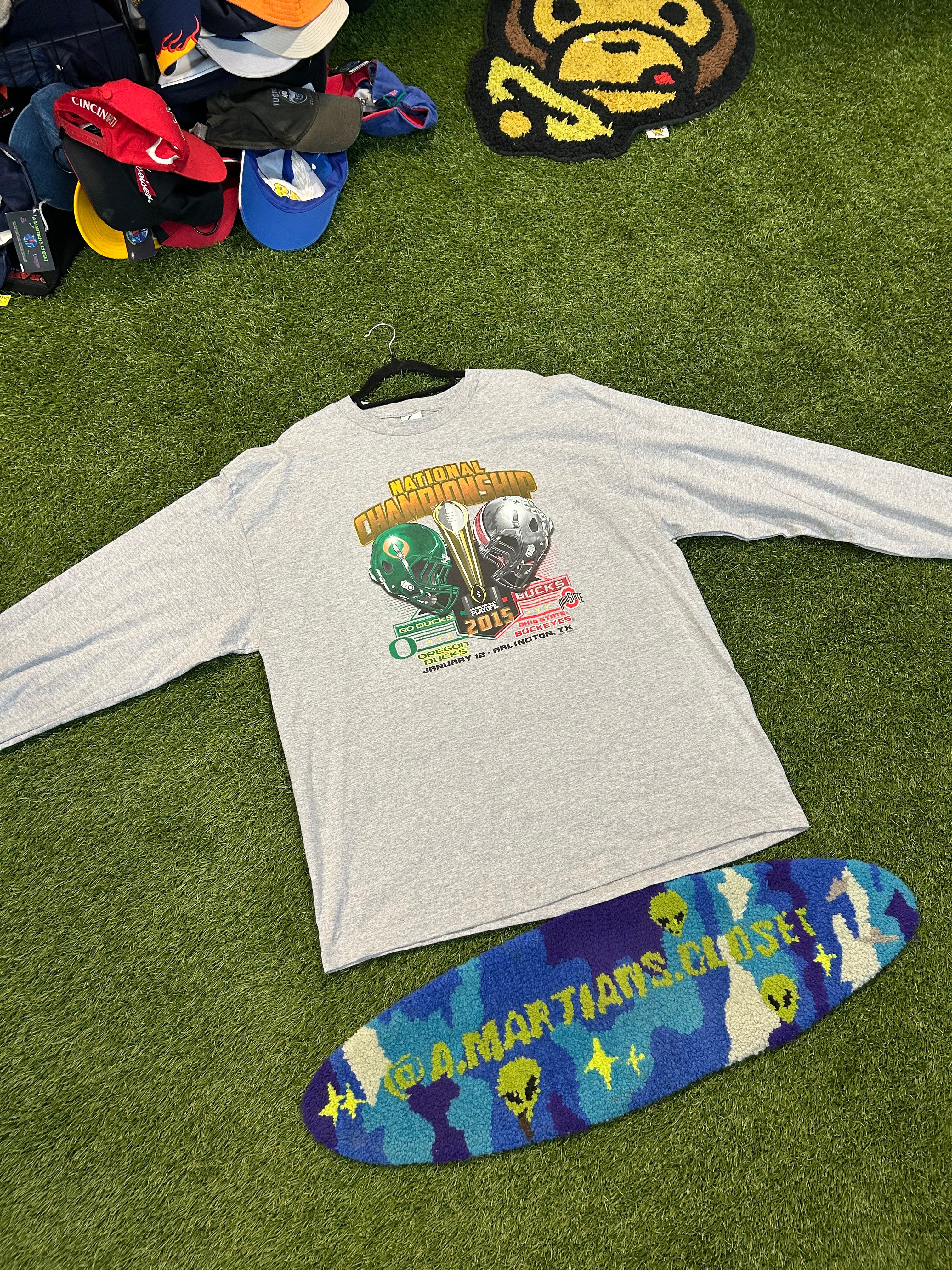 2015 Oregon Ducks vs Ohio State Buckeyes L/Sleeve Tee