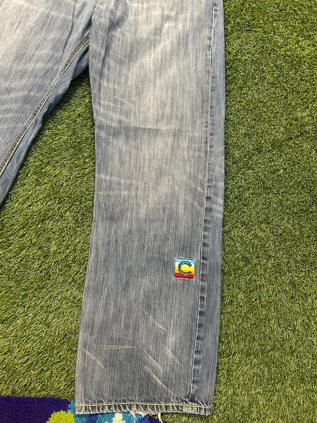 Y2K Coogi Multi Color Big G Jeans