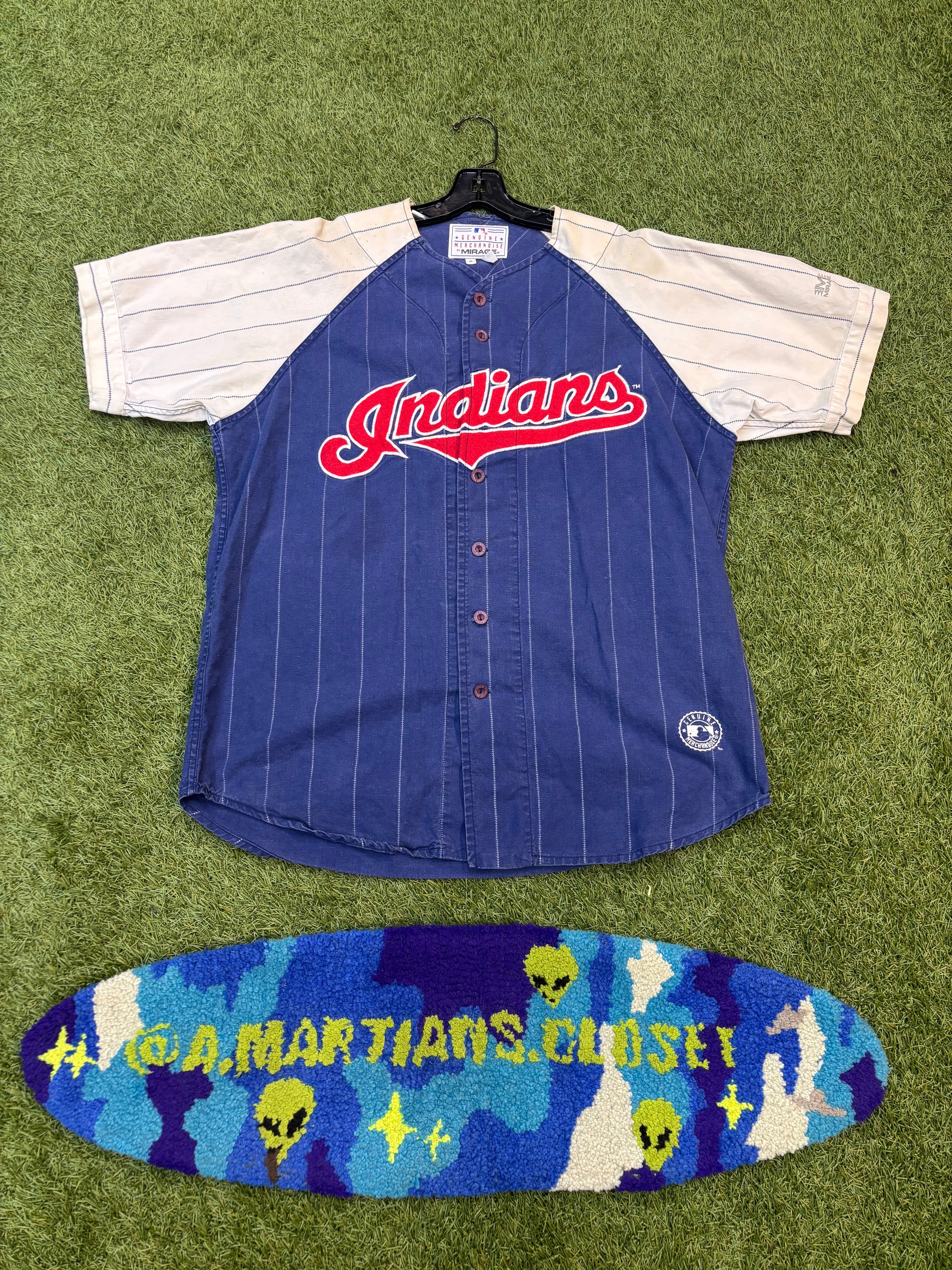 Vintage Cleveland Indians Cotton Button up Jersey