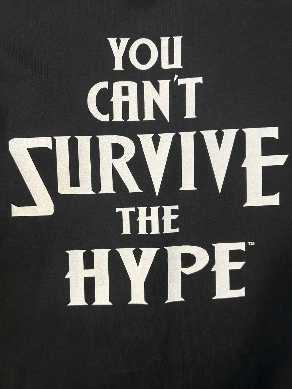 Year 2002 WWF Stone Cold Steve Austin Balck and White You Can’t Survive The Hype Tee