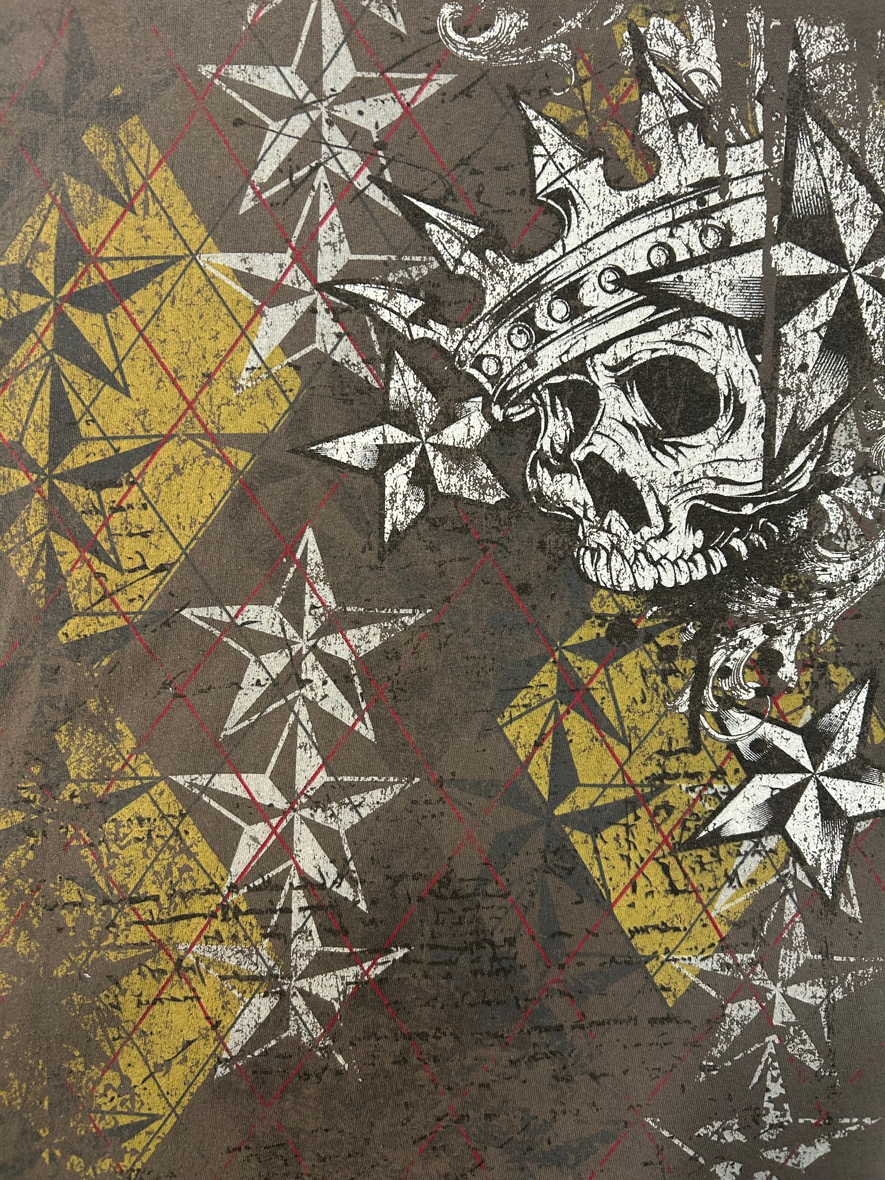 Y2K Skull King Grungey Style Tee