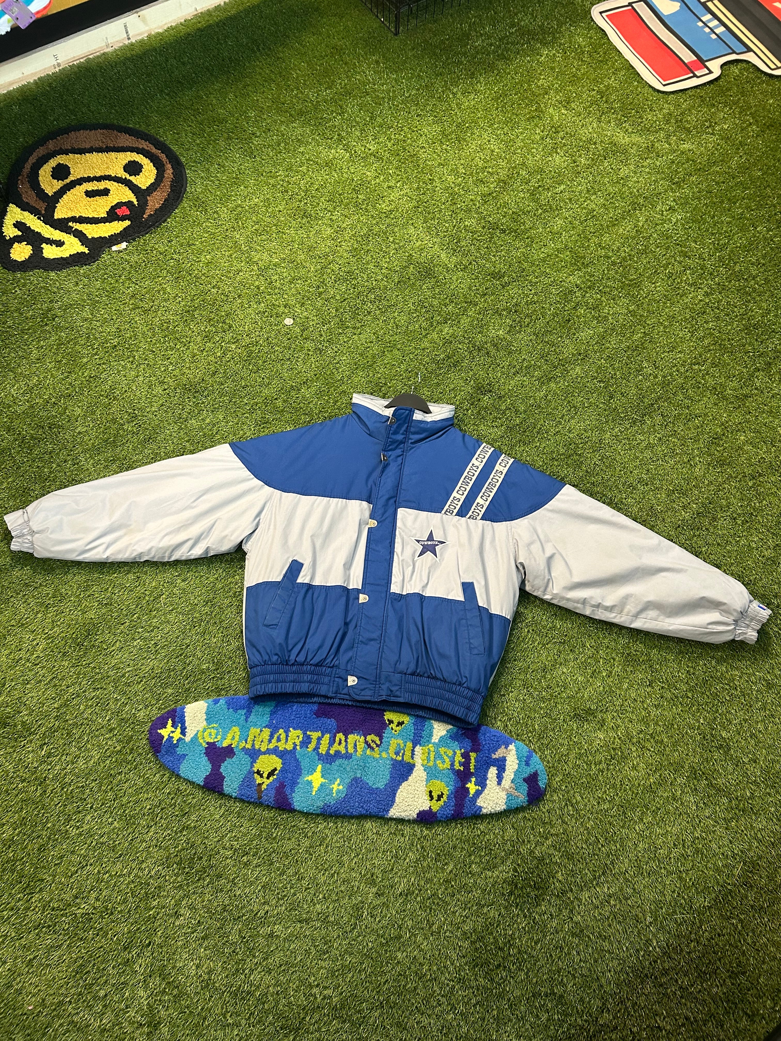 Vintage 90s Official NFL Dallas Cowboys Coat W/Built In Hood