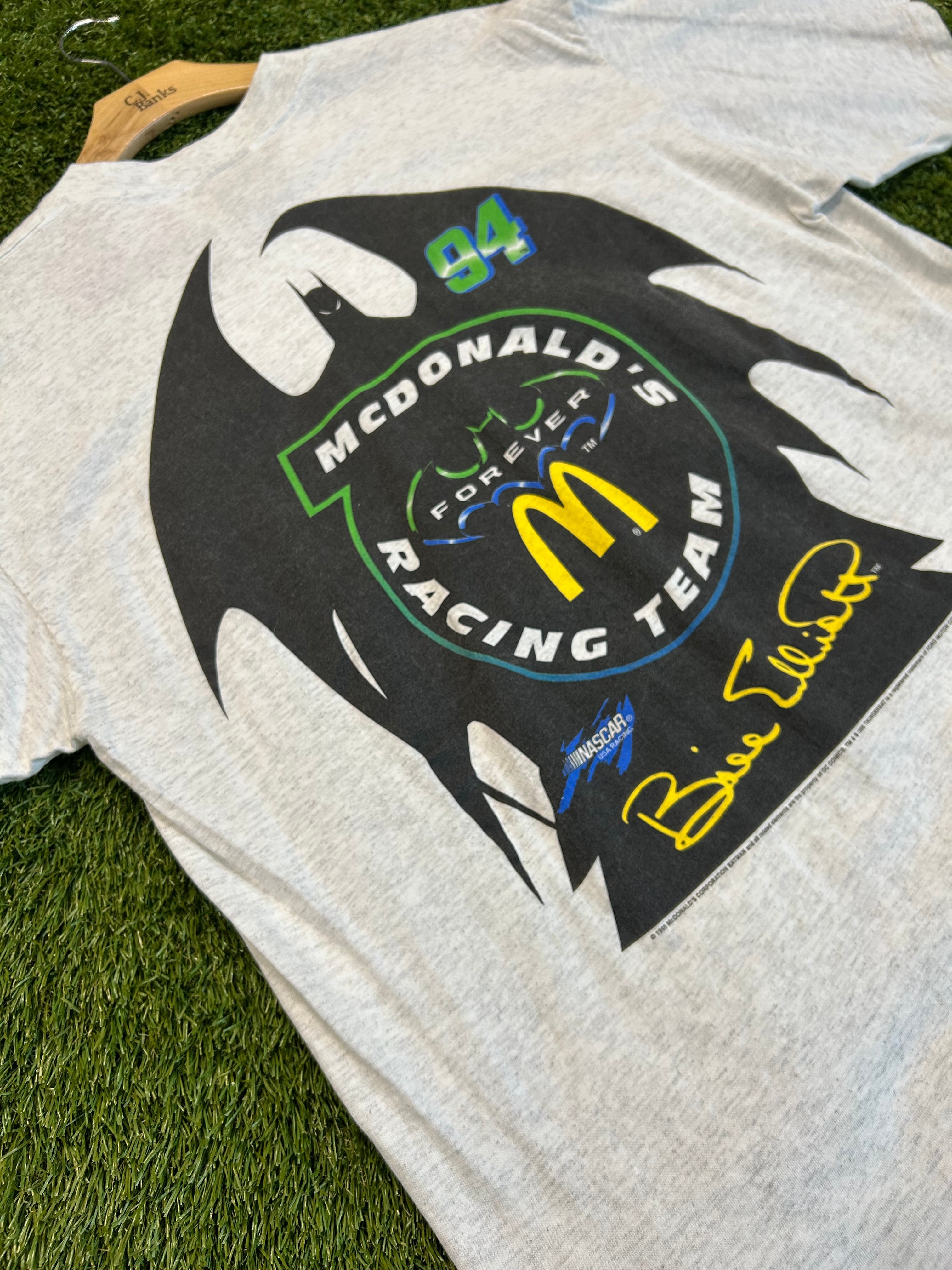 Vintage 1995 Bill Elliot McDonald’s Team Racing Tee