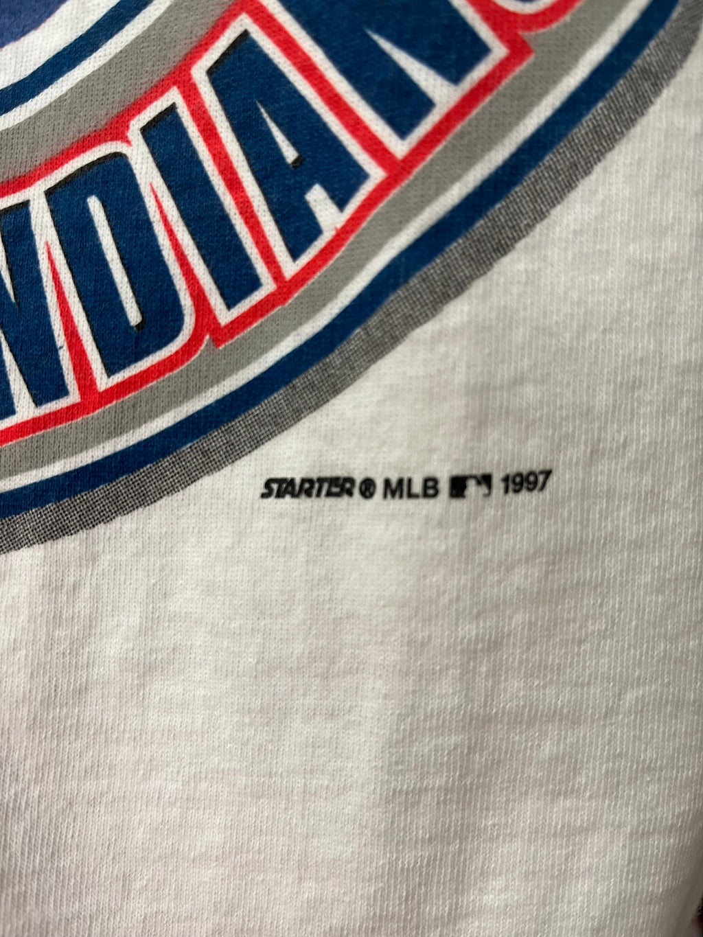 1997 Starter Cleveland Indians American League Champions T Shirt Size 2XL