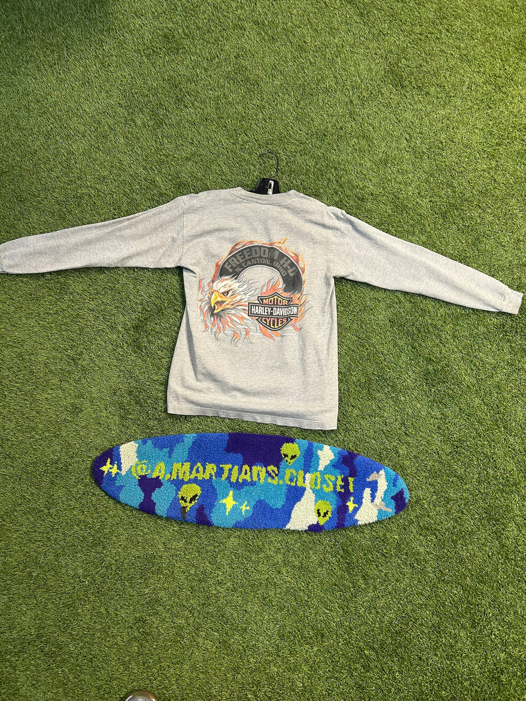 2004 Harley Davidson Women’s Long Sleeve Freedom Flame Eagle Tee